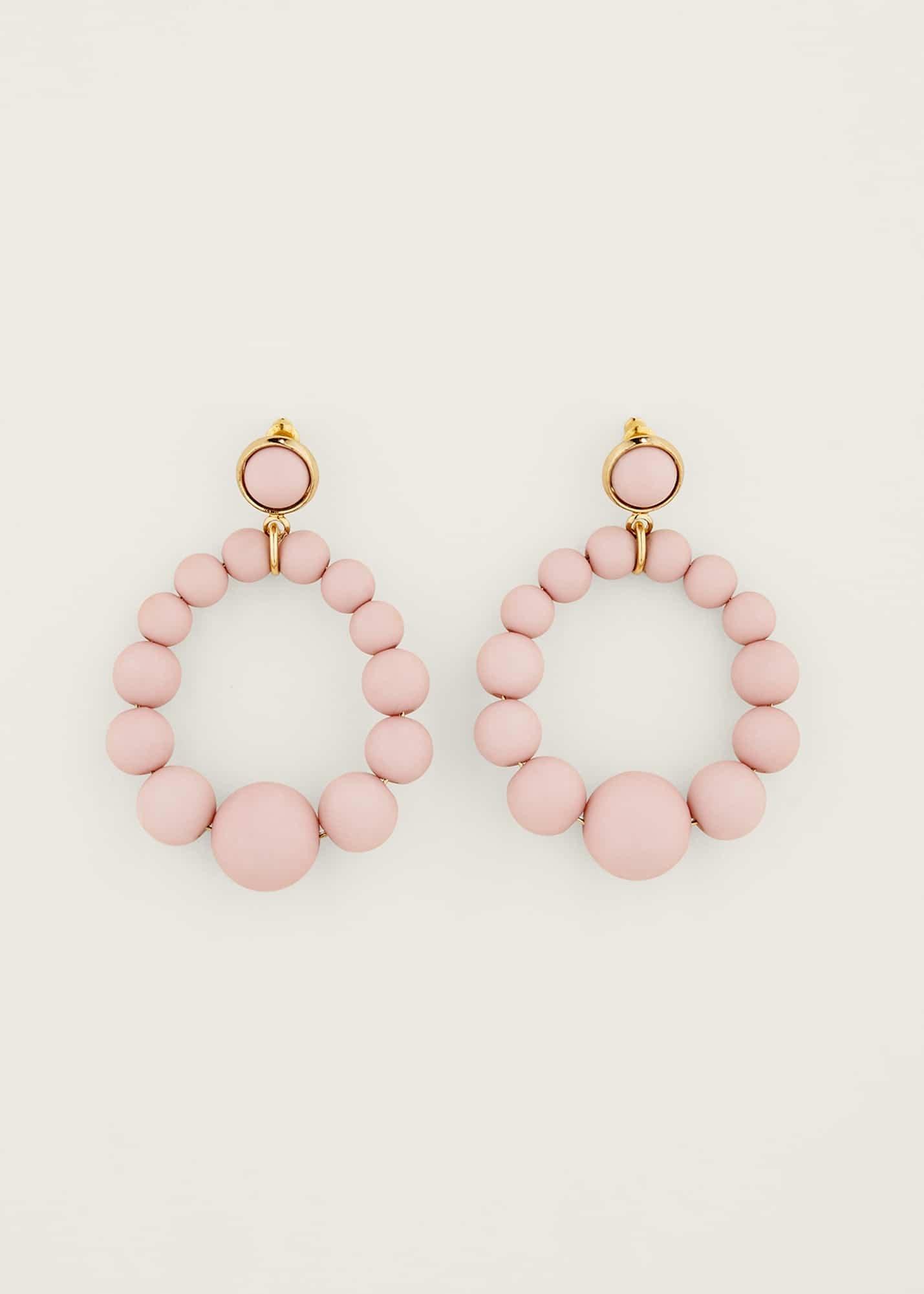 Matte Bead Drop Earring