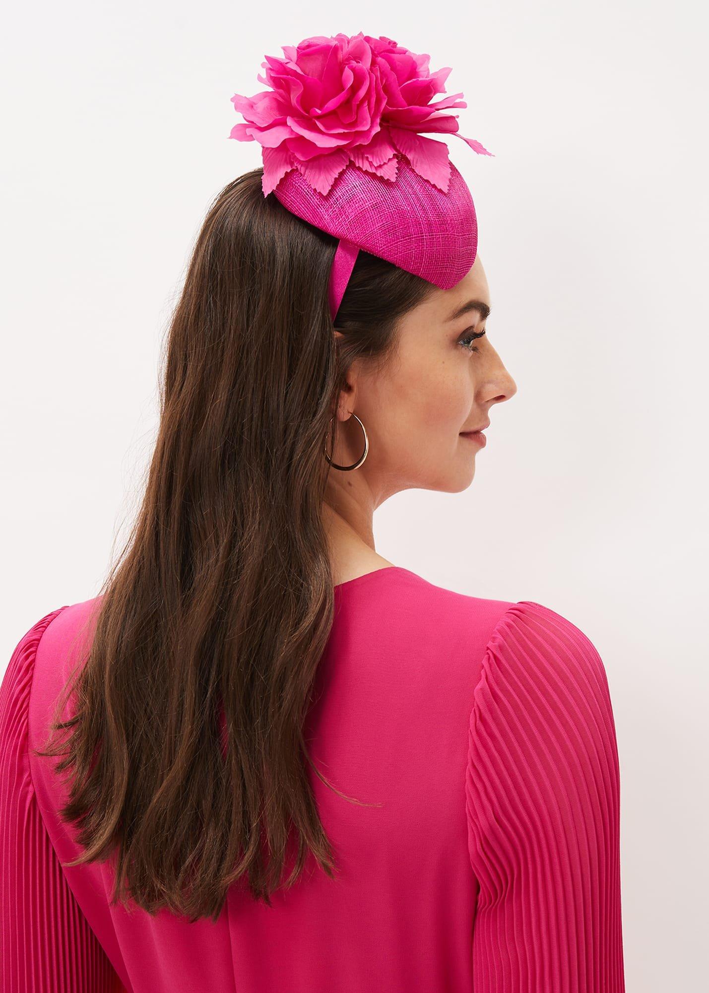 Flower Detail Pillbox Fascinator
