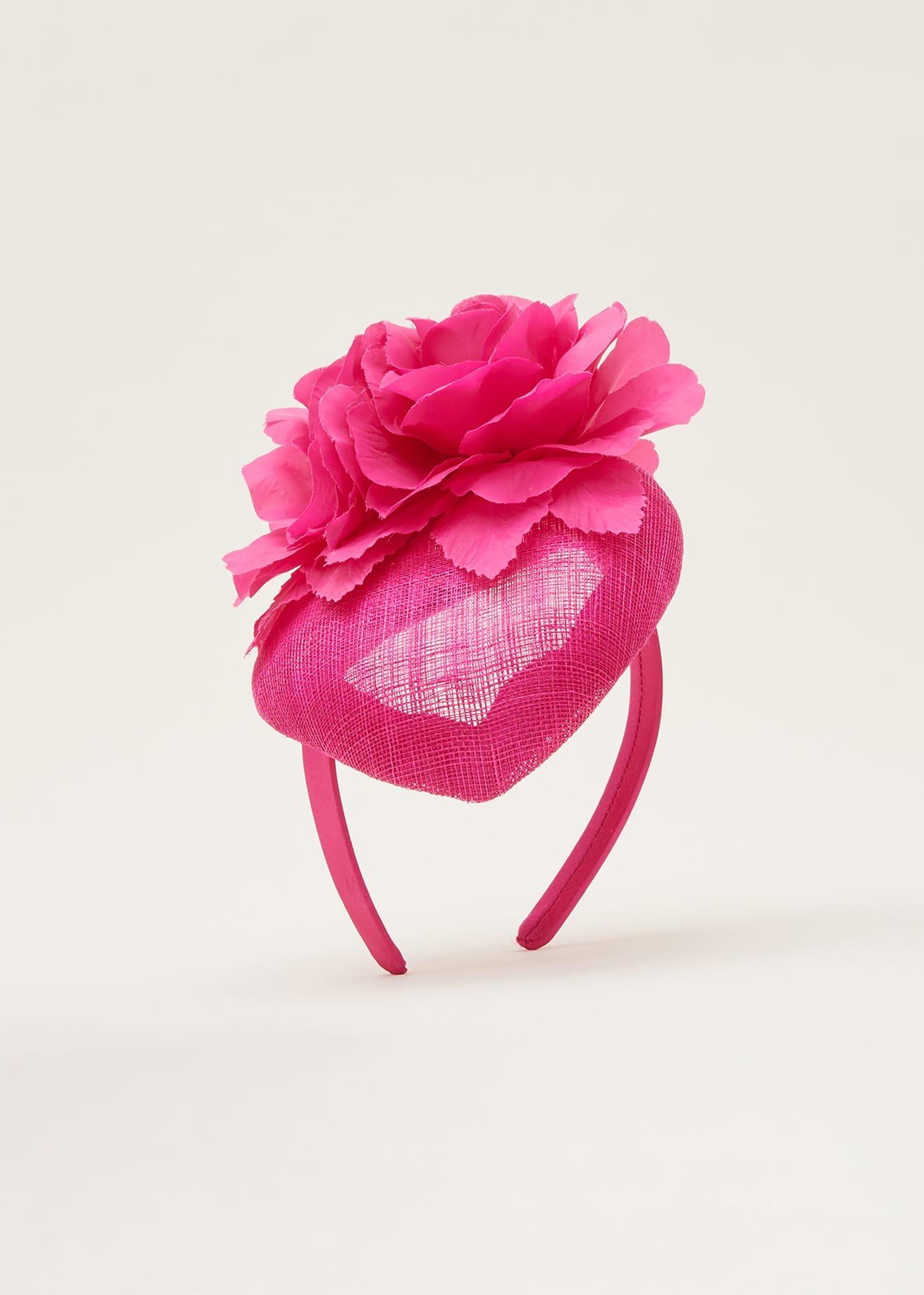 Flower Detail Pillbox Fascinator