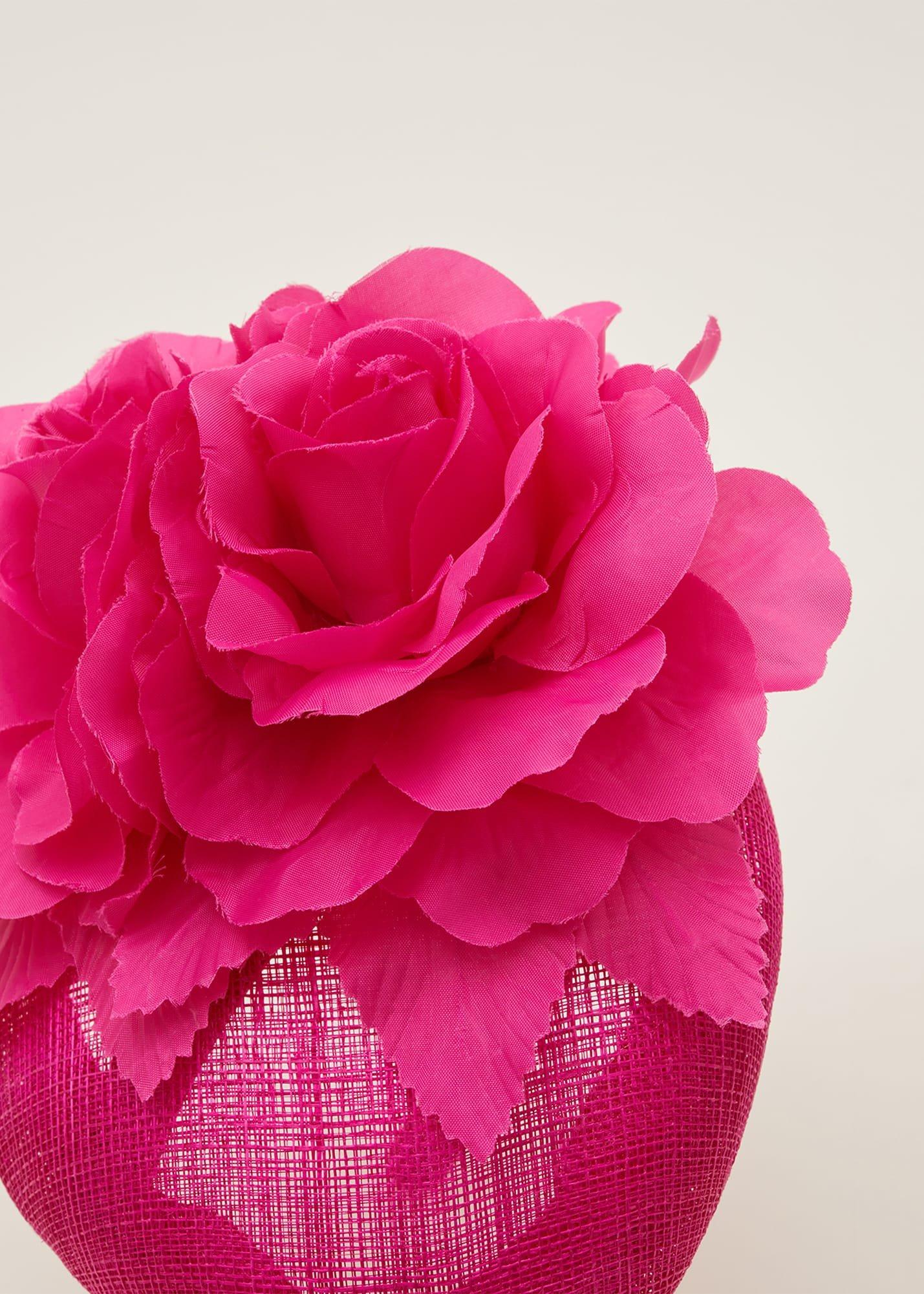 Flower Detail Pillbox Fascinator