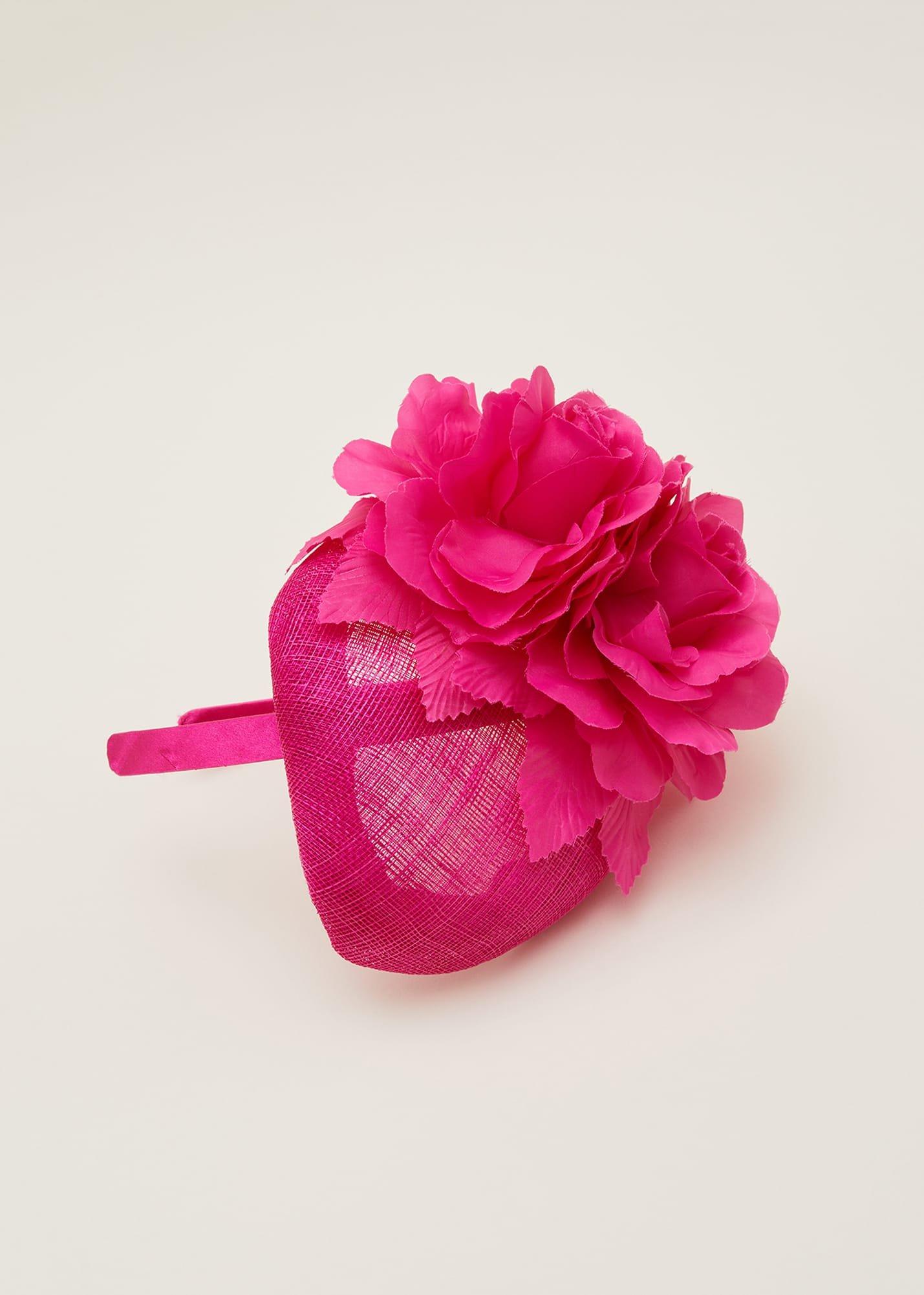 Flower Detail Pillbox Fascinator