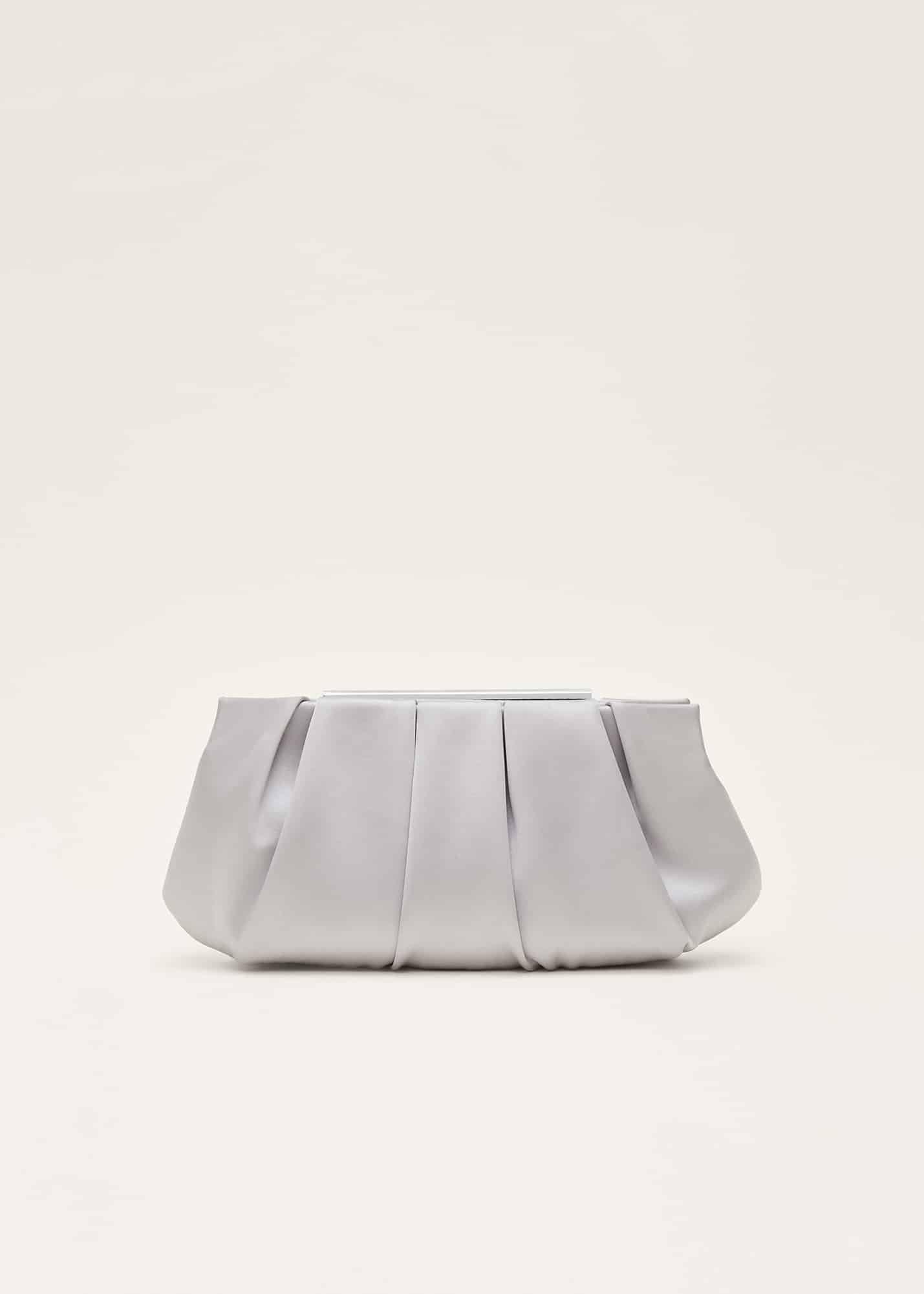 Pleated Frame Clutch Bag