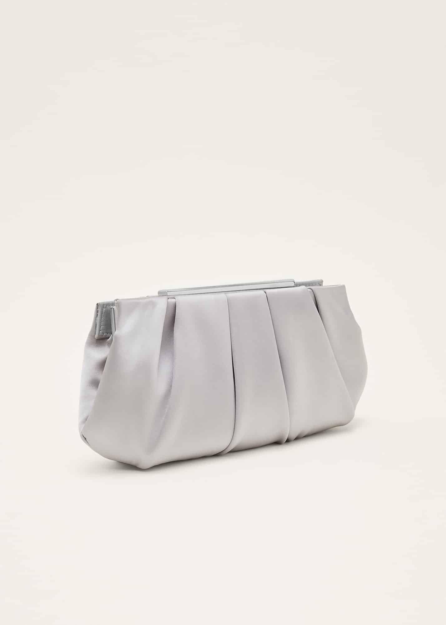 Pleated Frame Clutch Bag