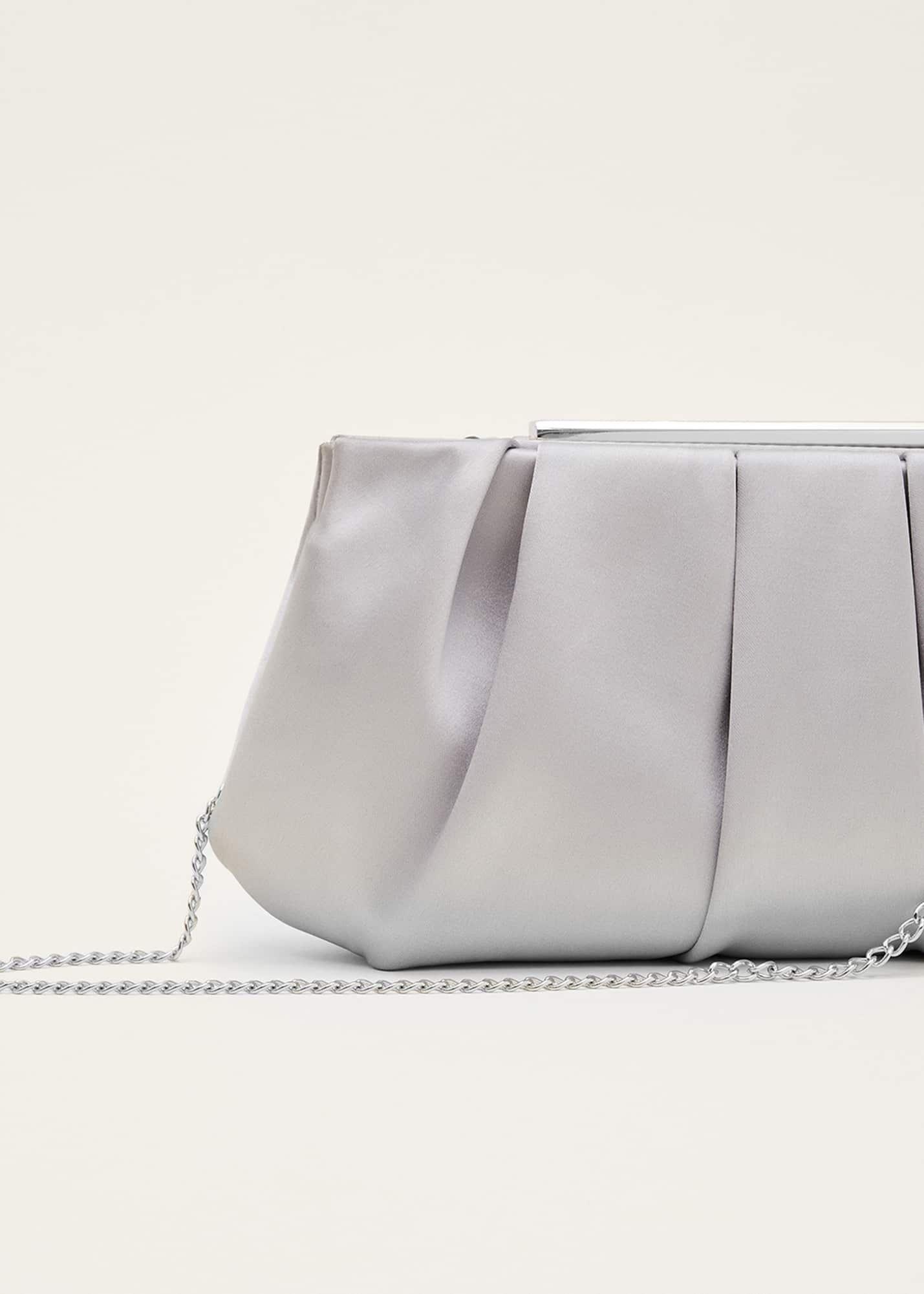 Pleated Frame Clutch Bag