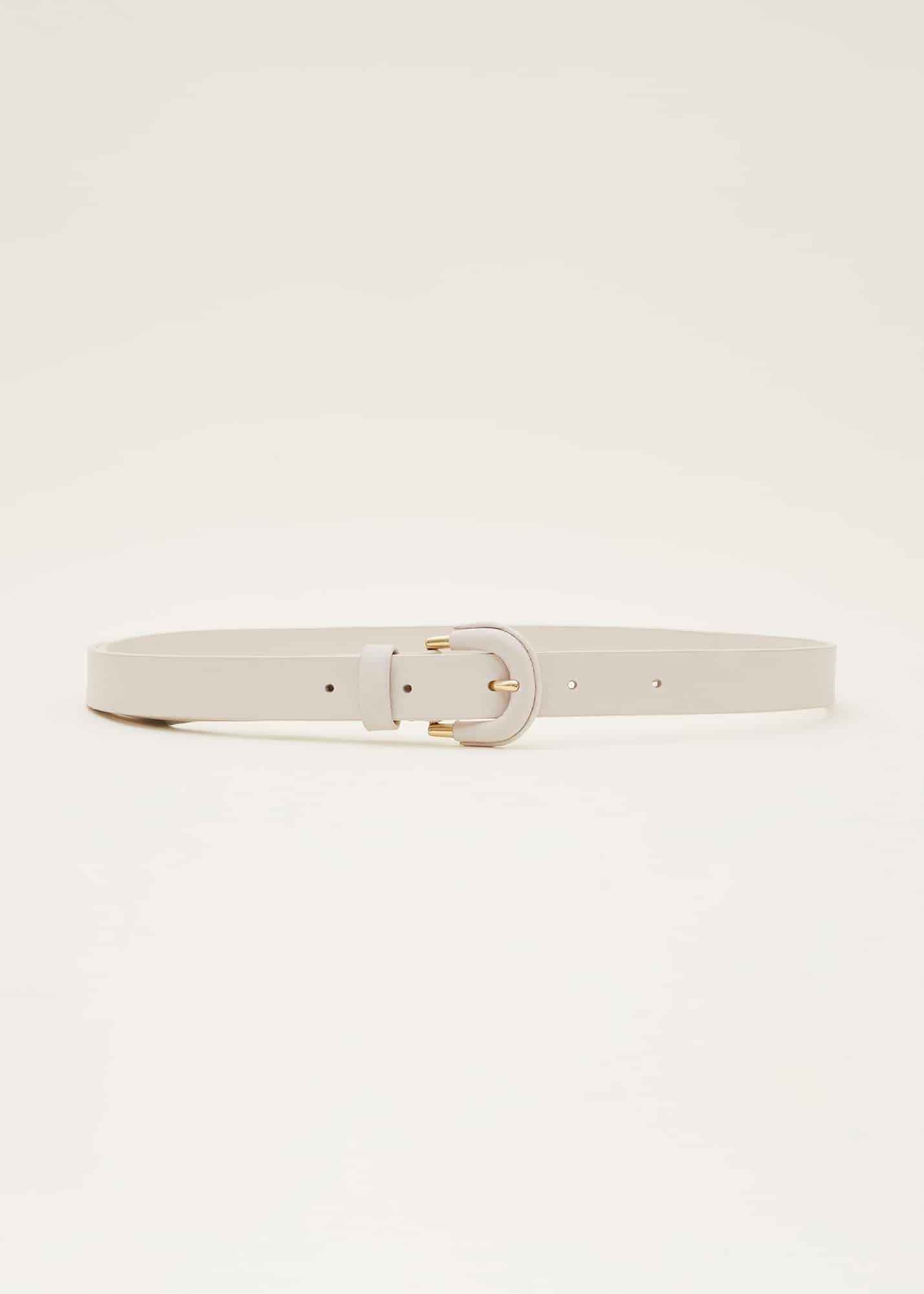 Self Covered Leather Waist Belt