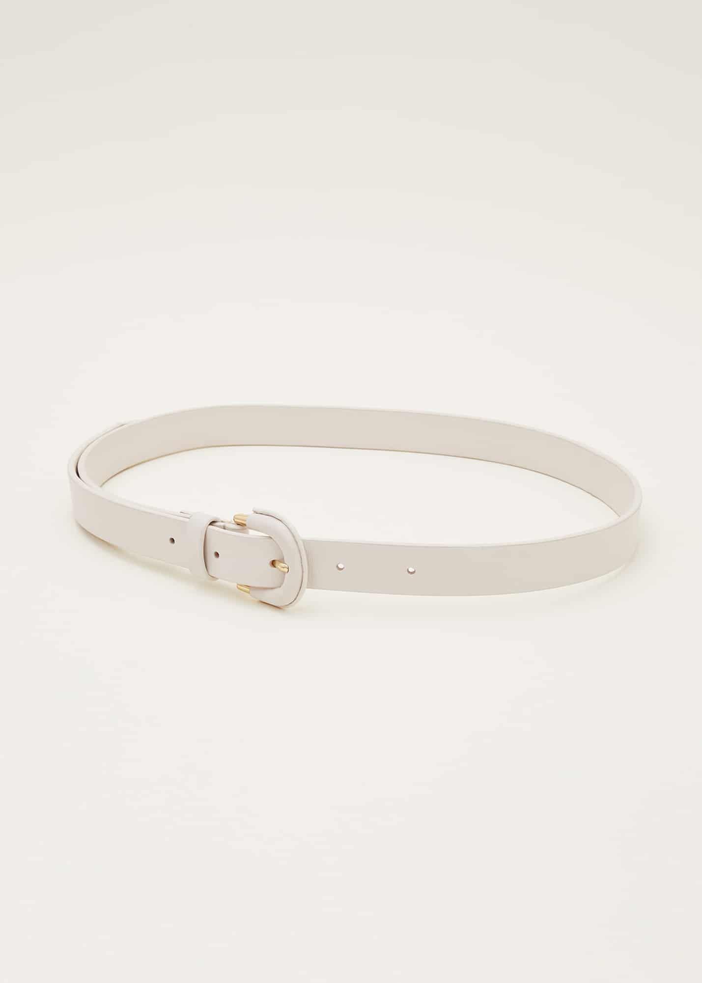 Self Covered Leather Waist Belt