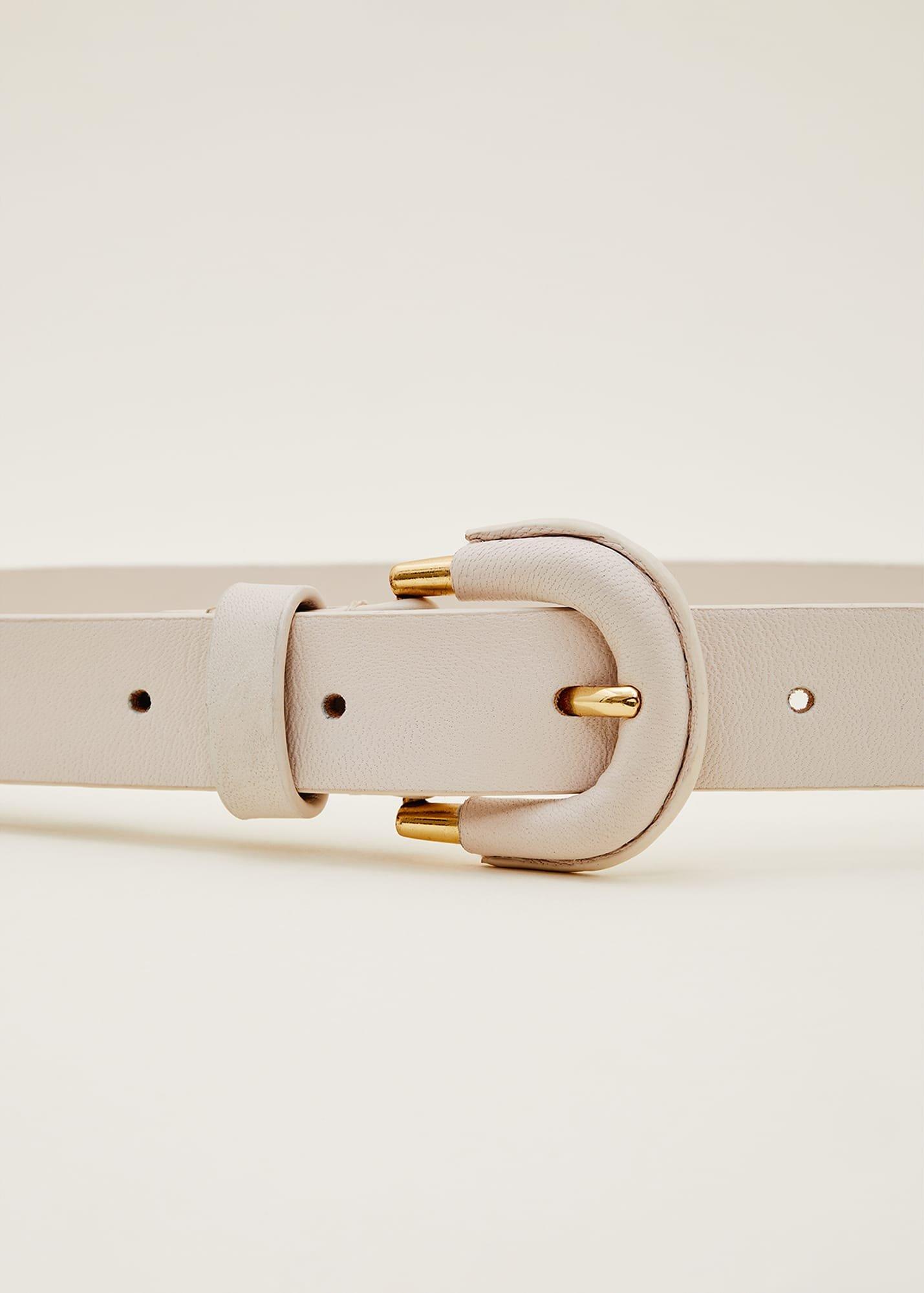 Self Covered Leather Waist Belt