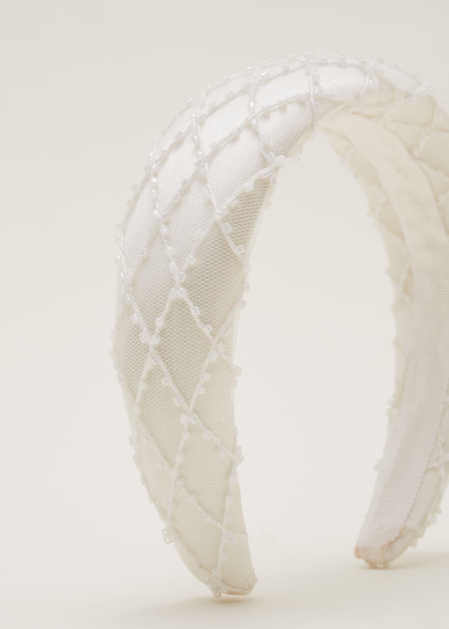 Ivory Beaded Headband