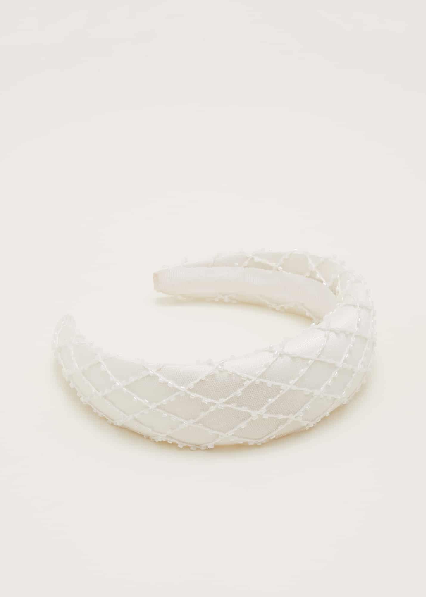 Ivory Beaded Headband