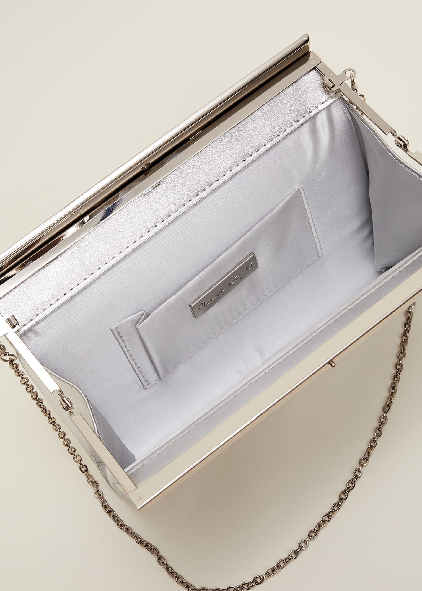Leather Slim Clutch Bag