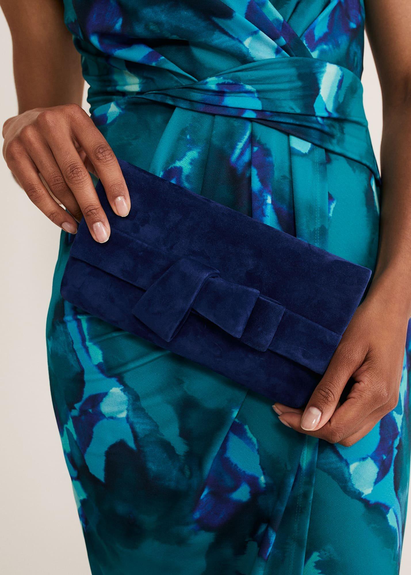 Bow Front Clutch Bag