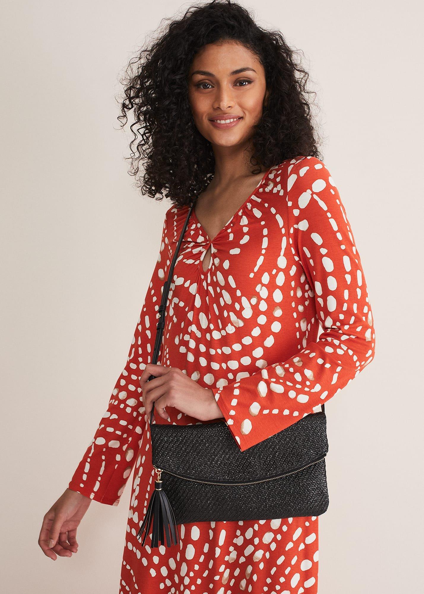 Woven Cross Body Bag