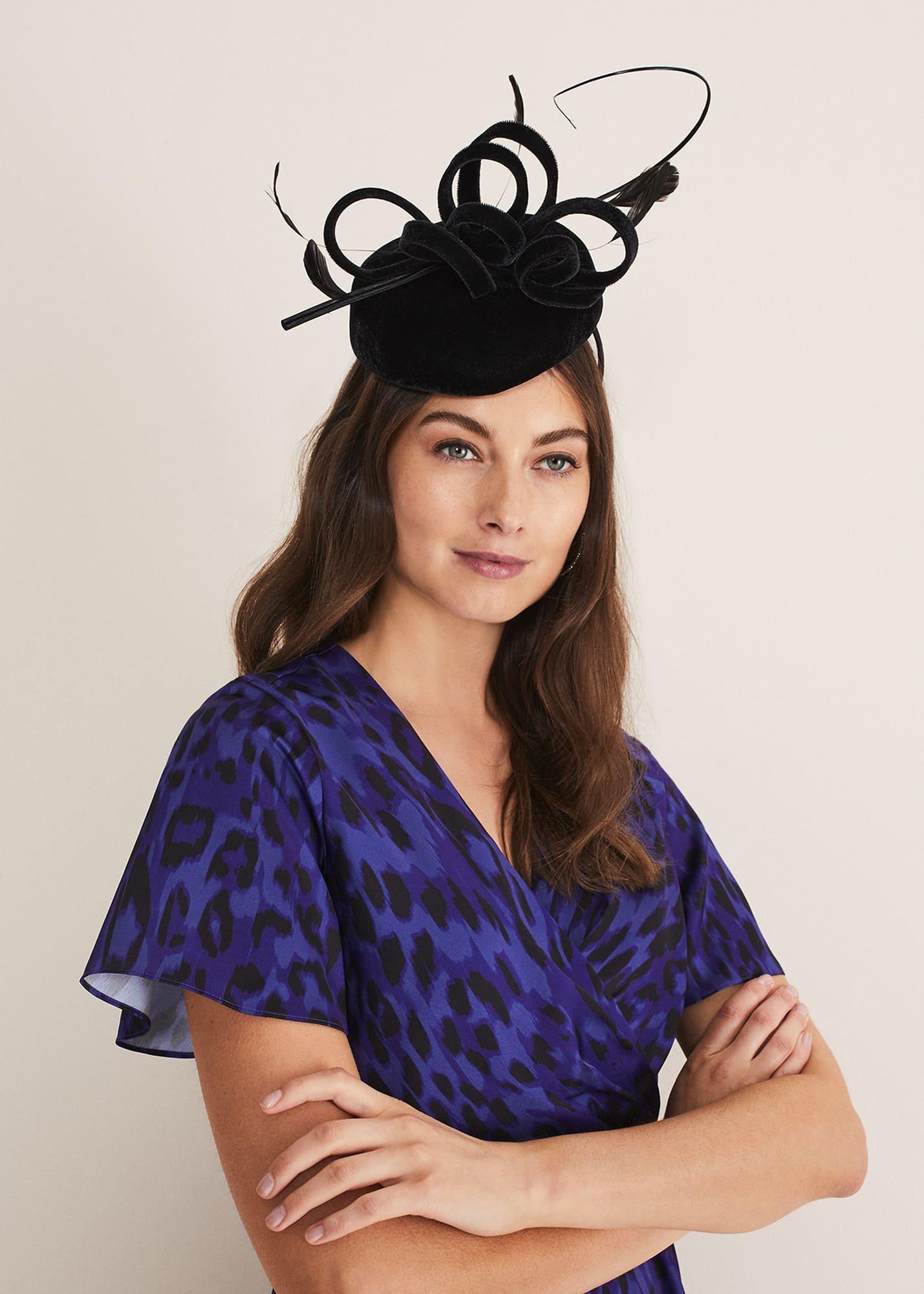Velvet Pillbox Fascinator