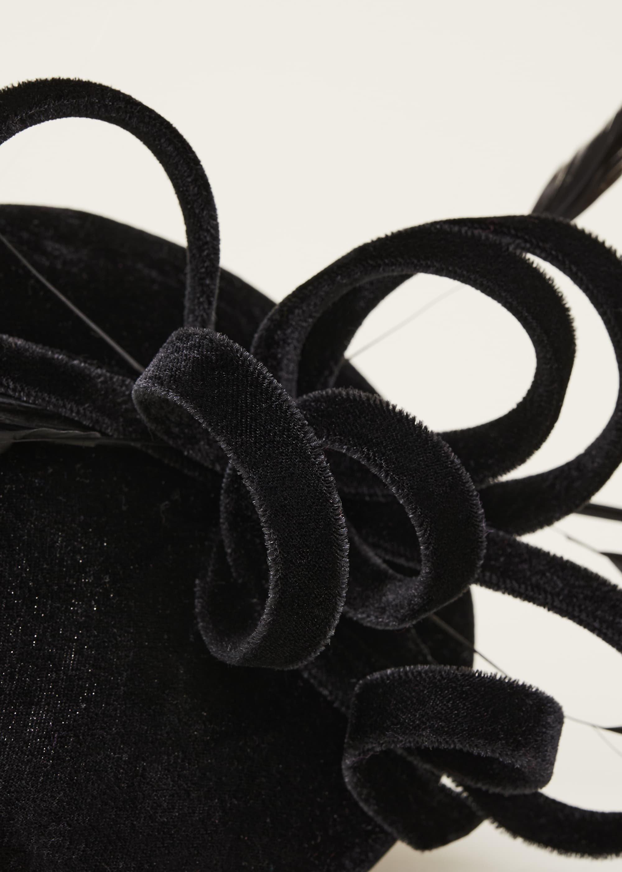 Velvet Pillbox Fascinator