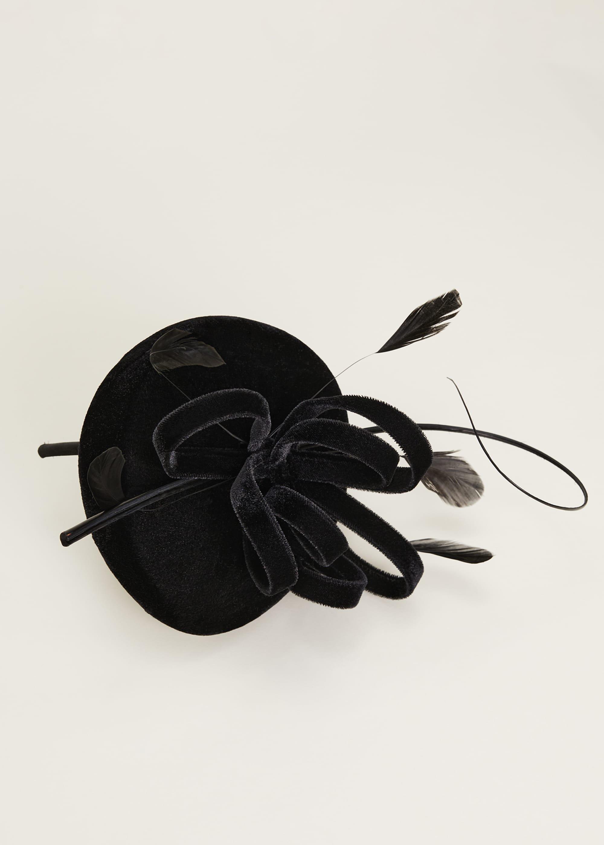 Velvet Pillbox Fascinator