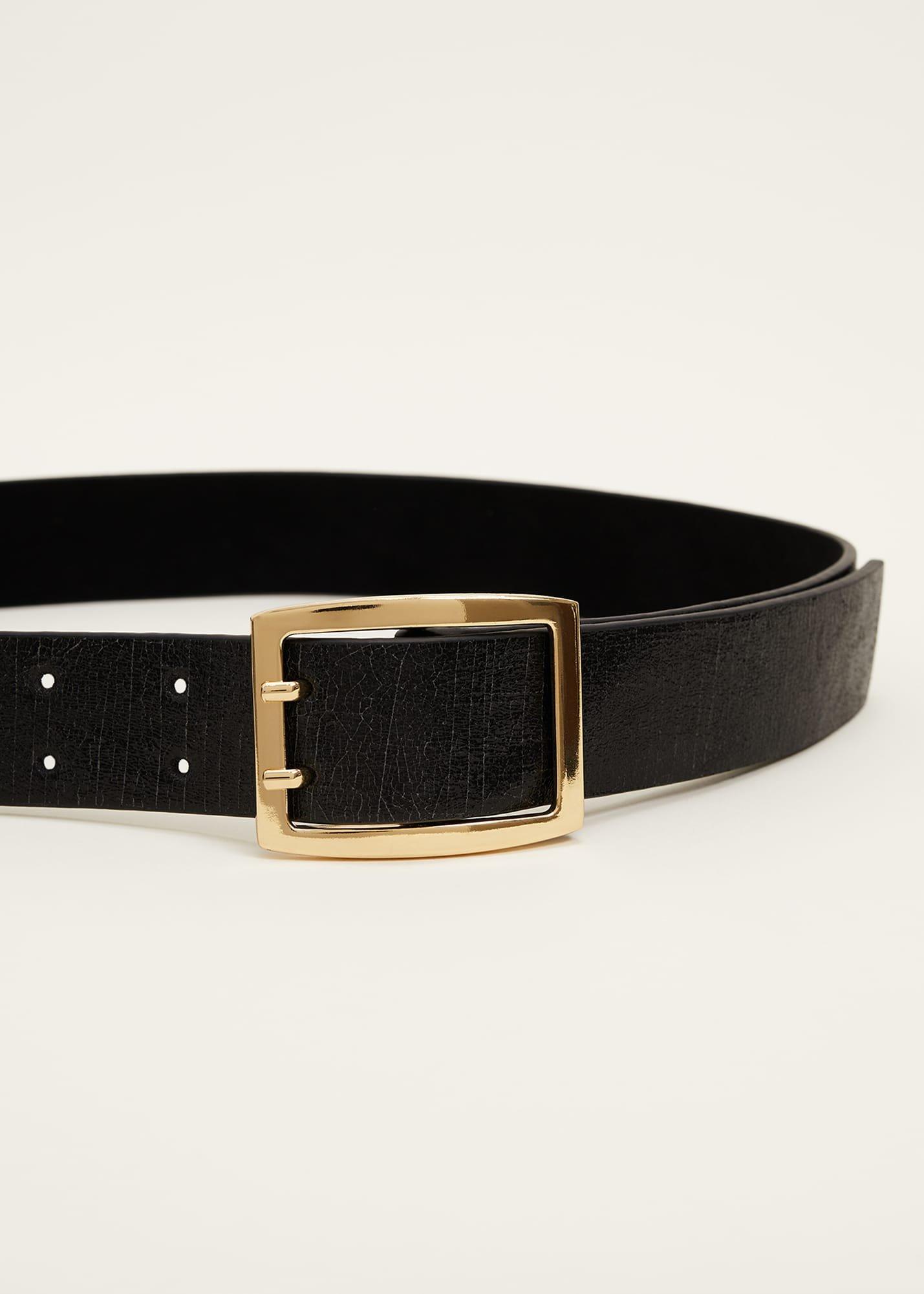 Wide Leather Waist Belt
