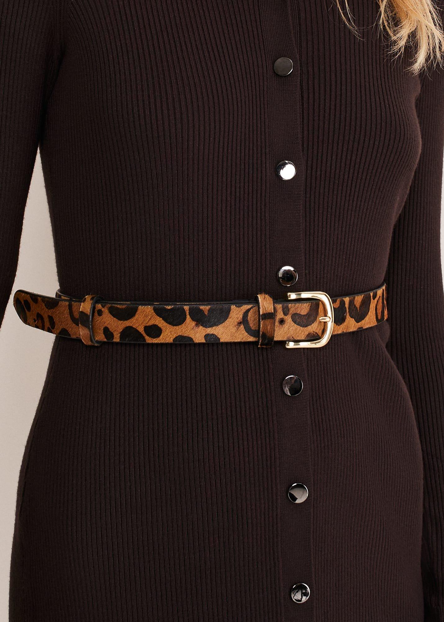 Leopard Print Waist Belt
