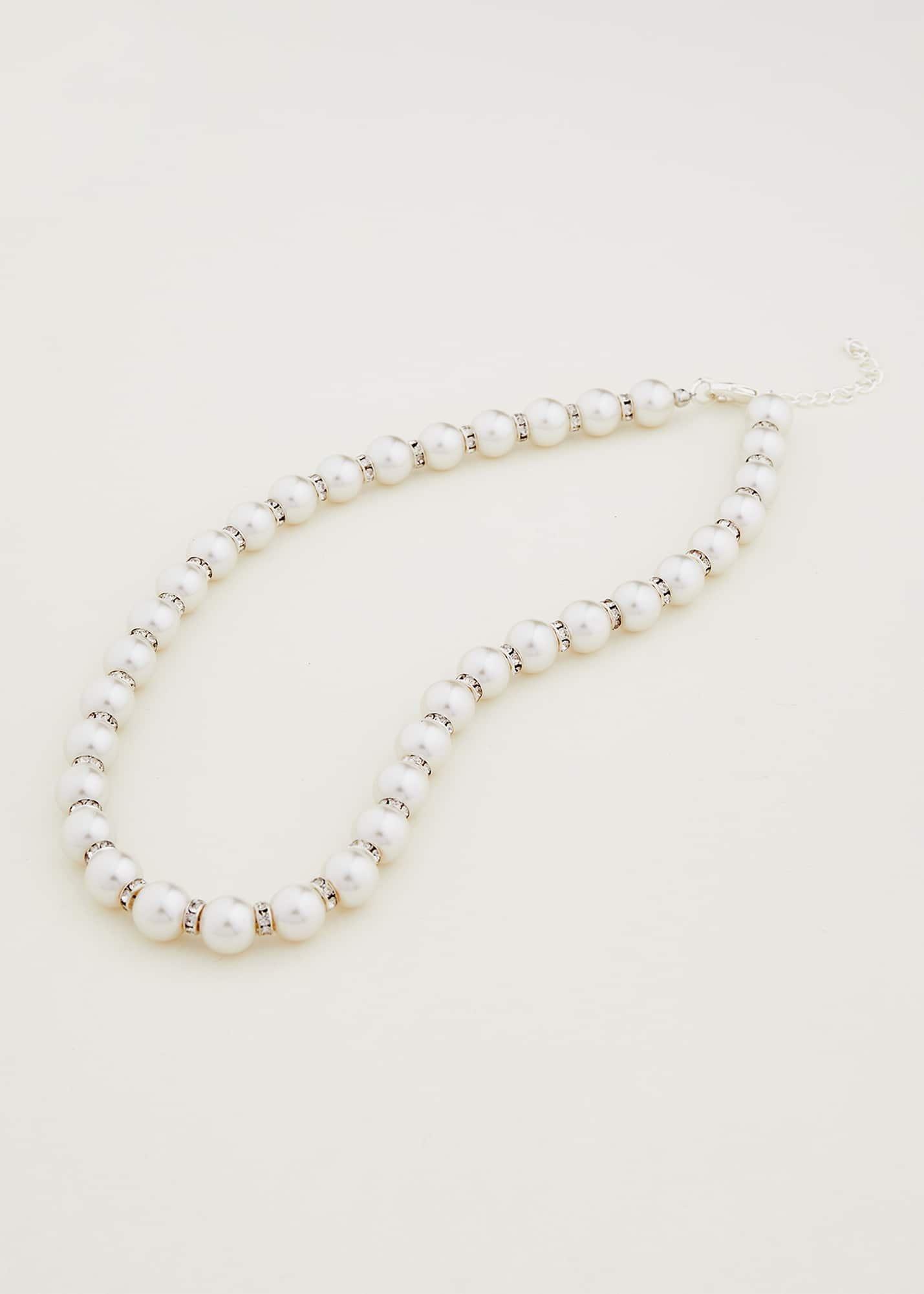 Pearl And Stone Necklace