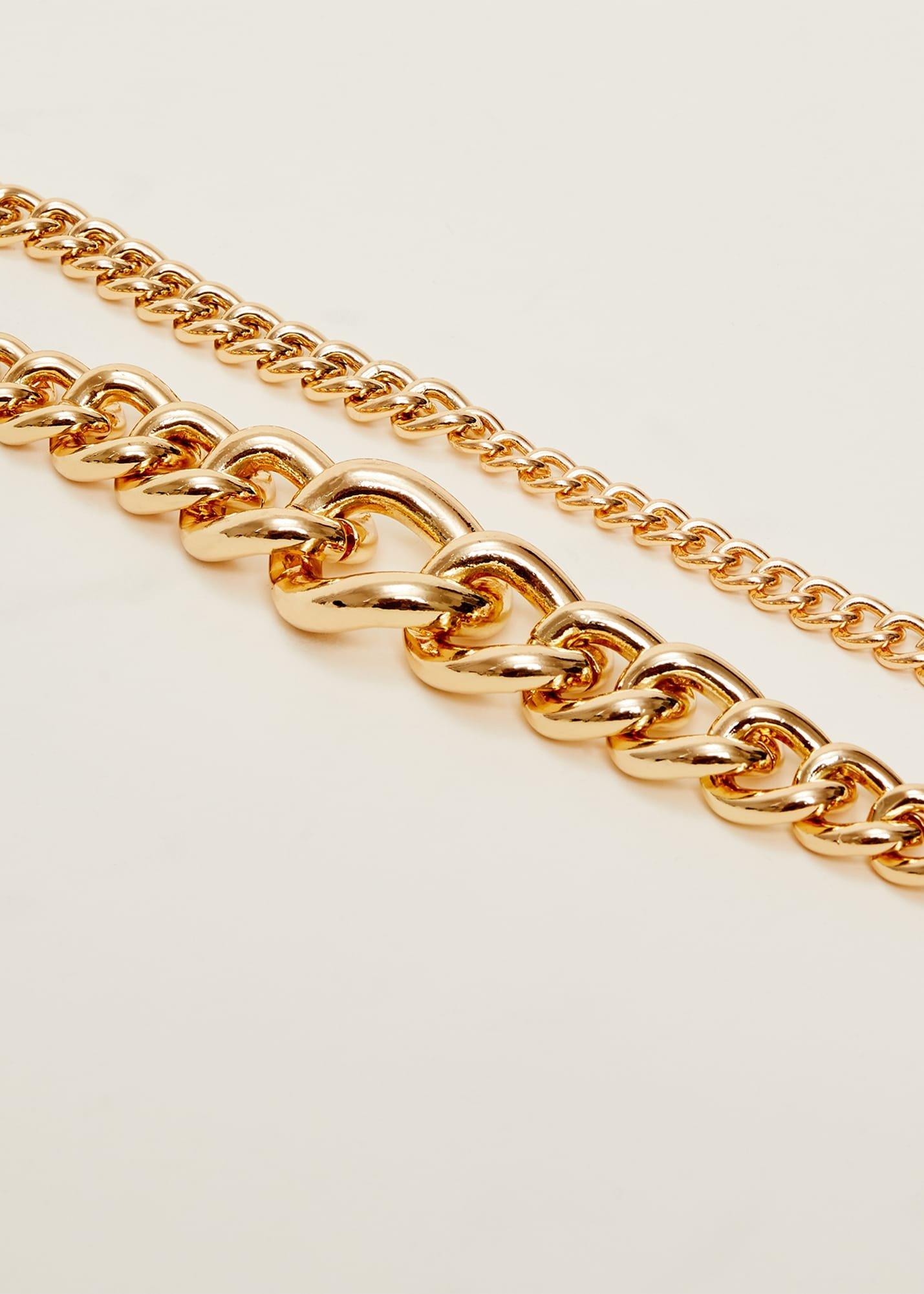 Graduated Link Chain Belt