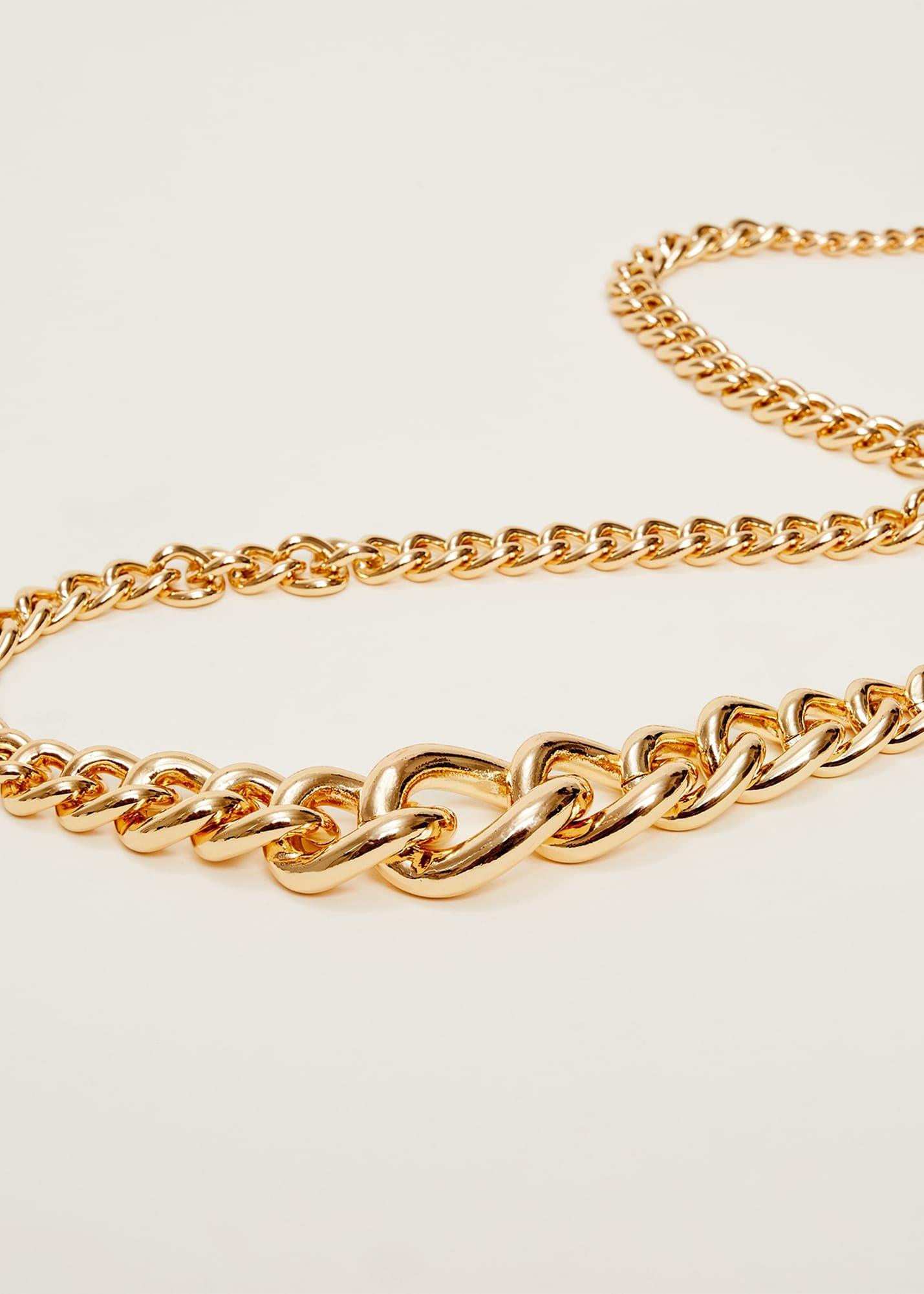 Graduated Link Chain Belt