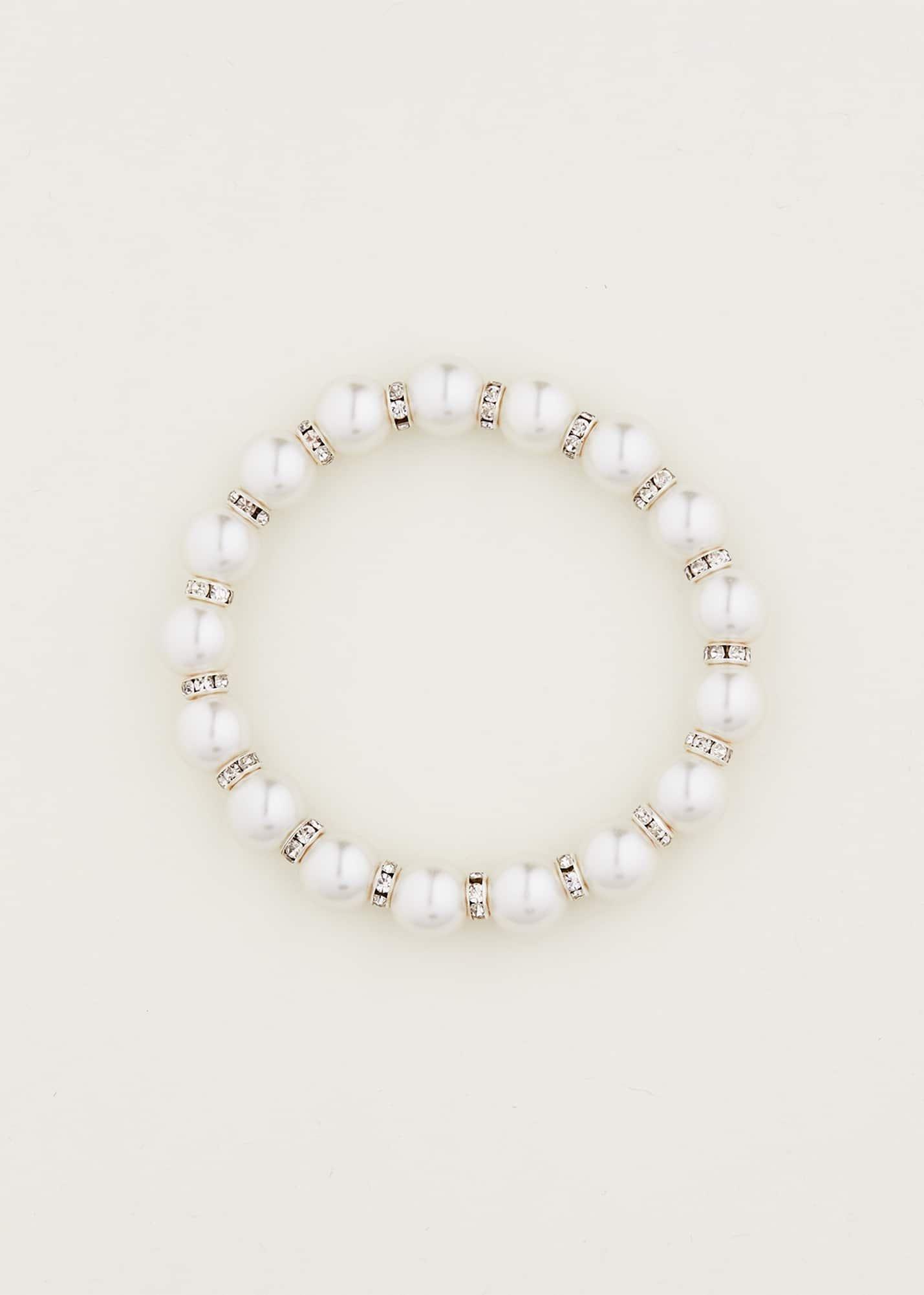 Pearl And Stone Bracelet