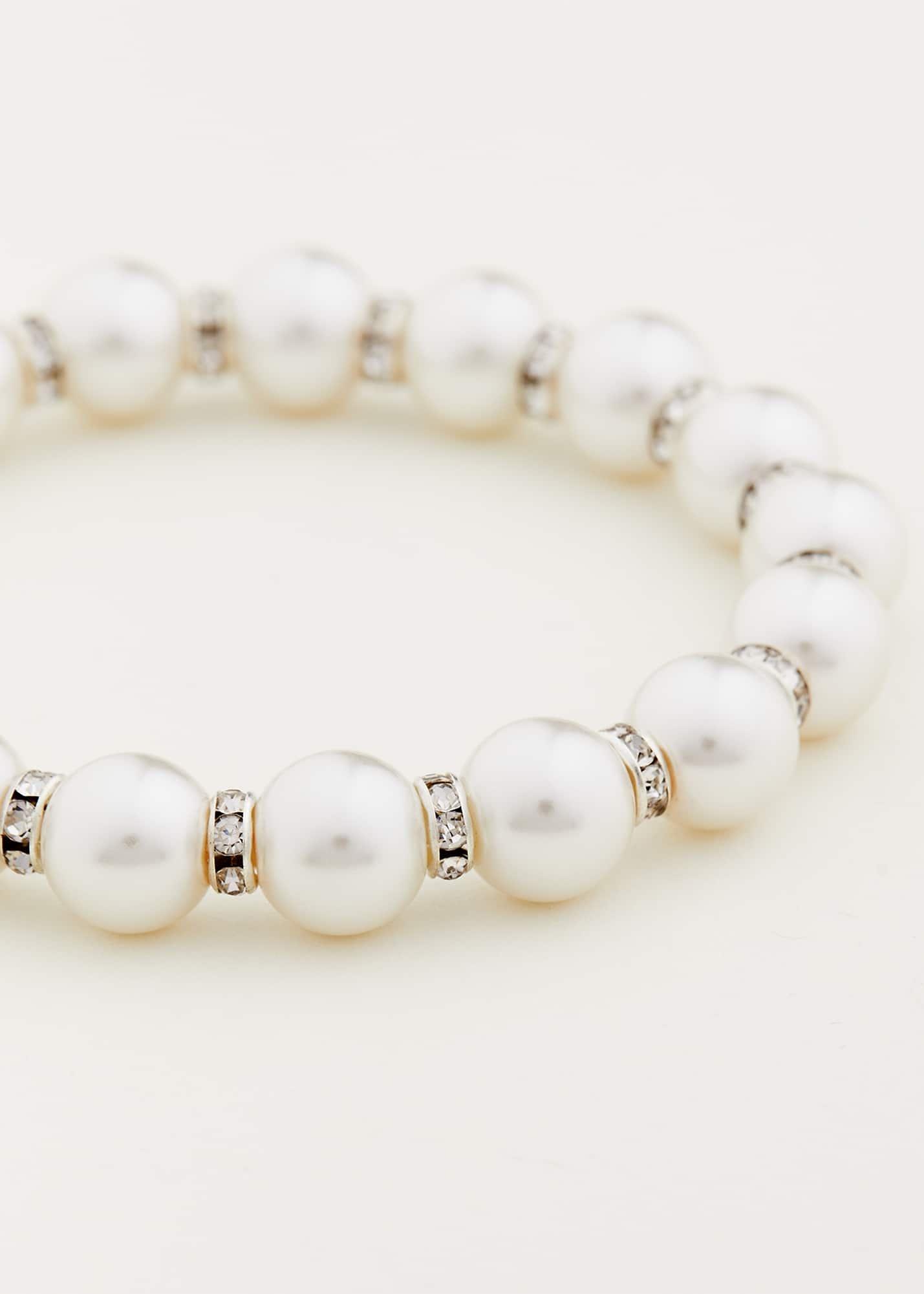 Pearl And Stone Bracelet