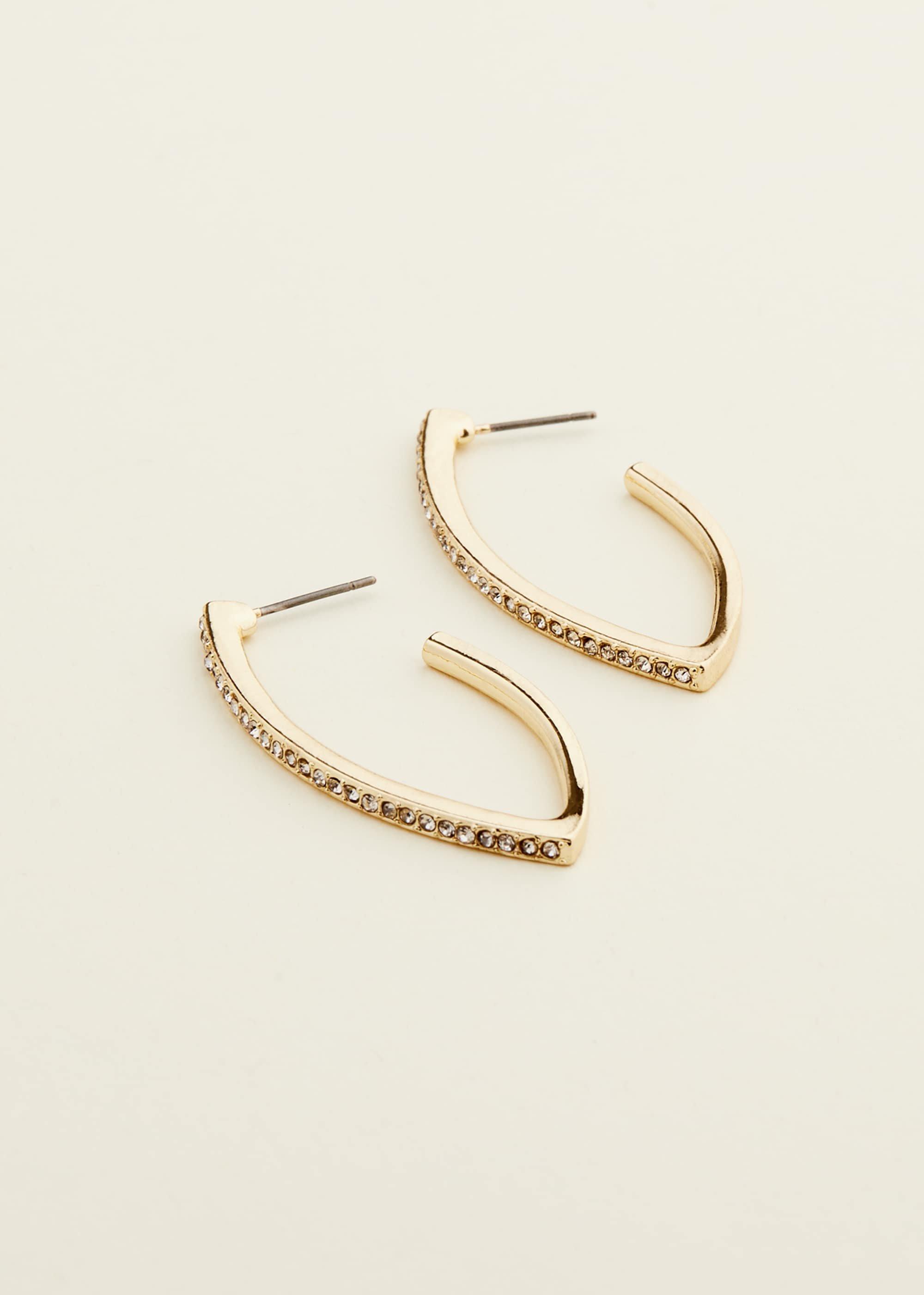 Stone Oval Earring