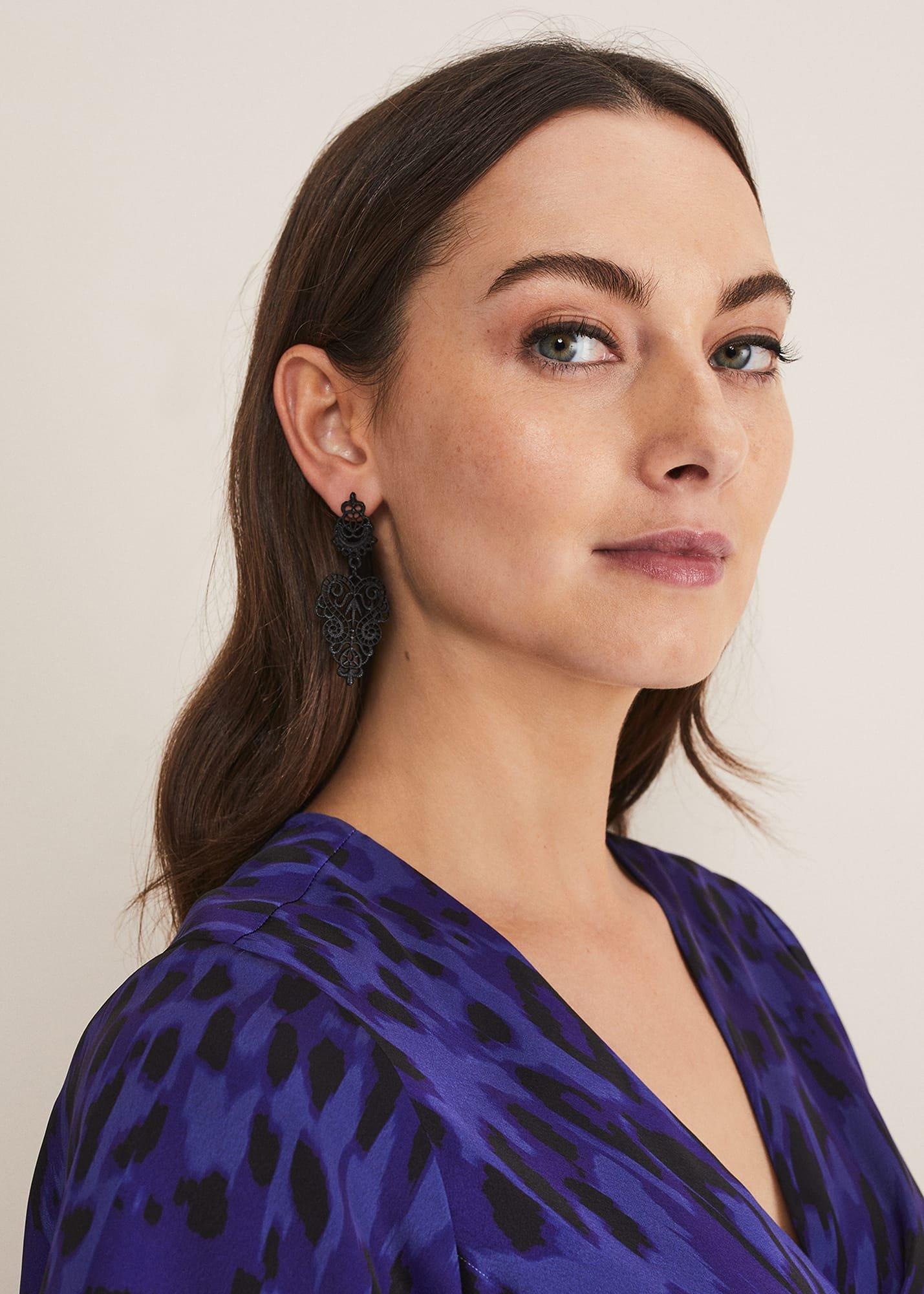 Filigree Drop Earring