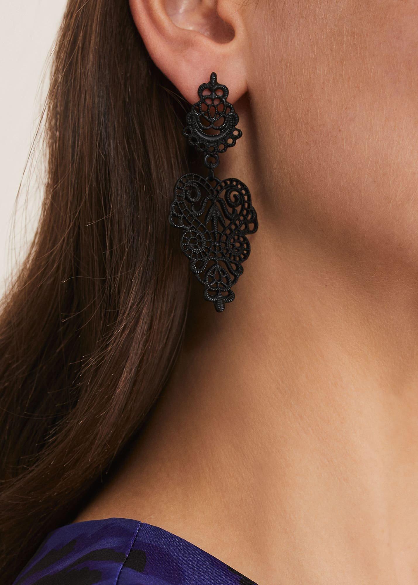 Filigree Drop Earring