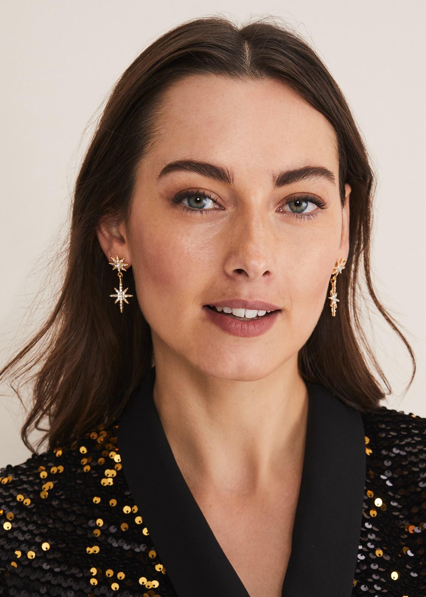 Gold Plated Drop Earring