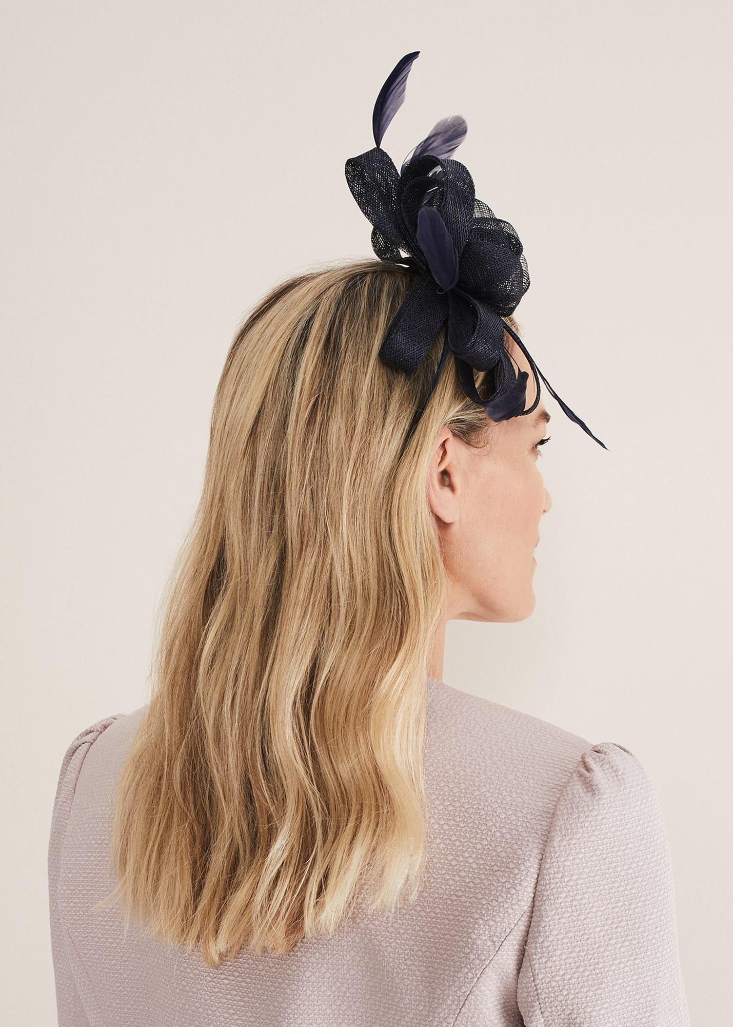 Navy Bow Headband