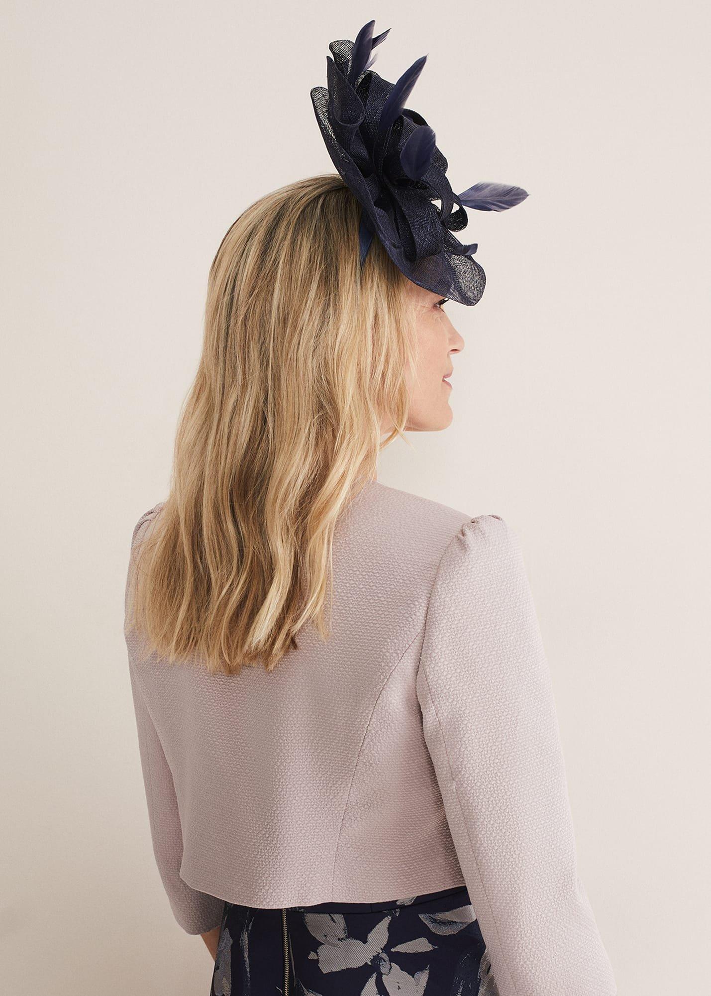 Navy Oversized Fascinator