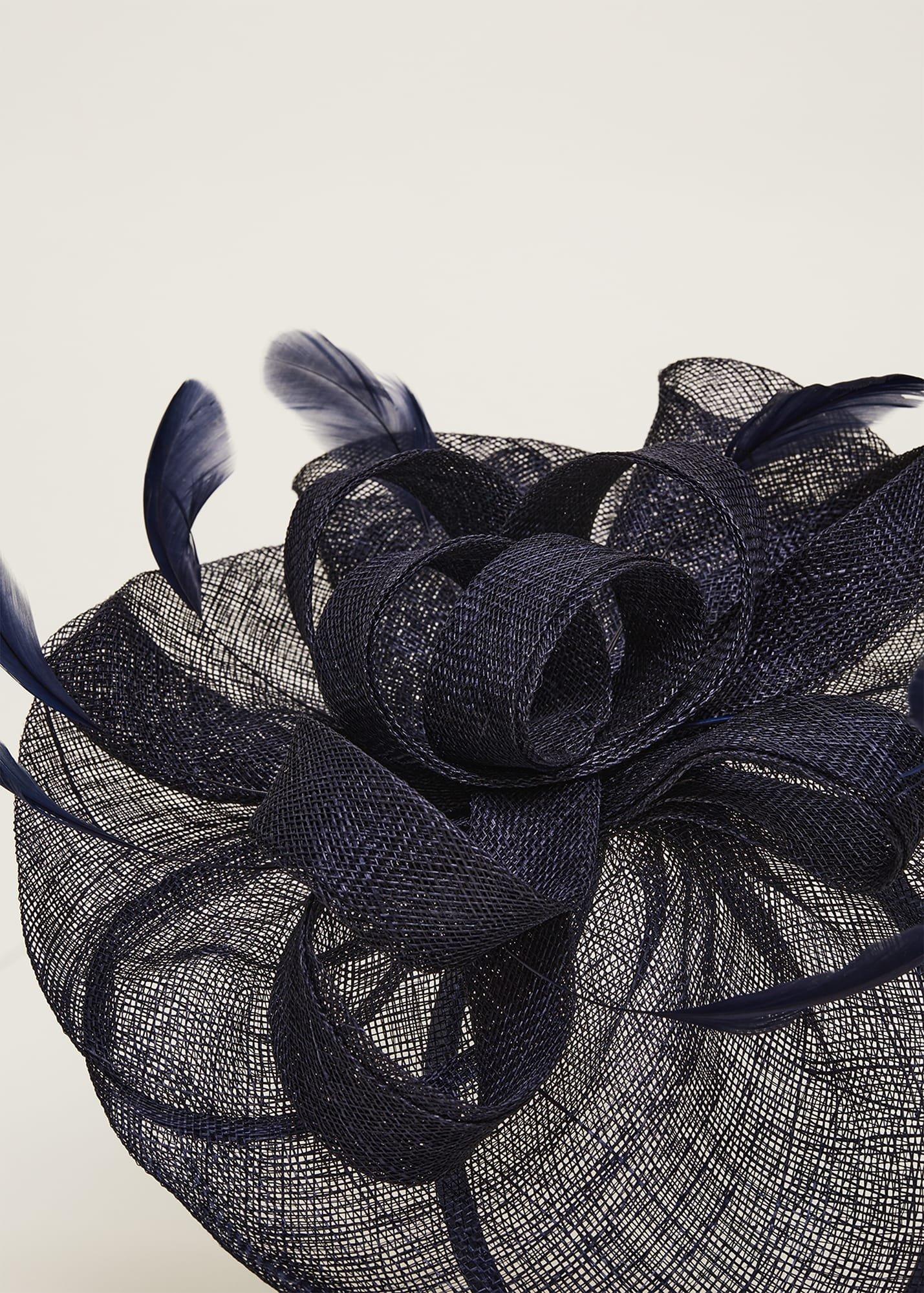 Navy Oversized Fascinator