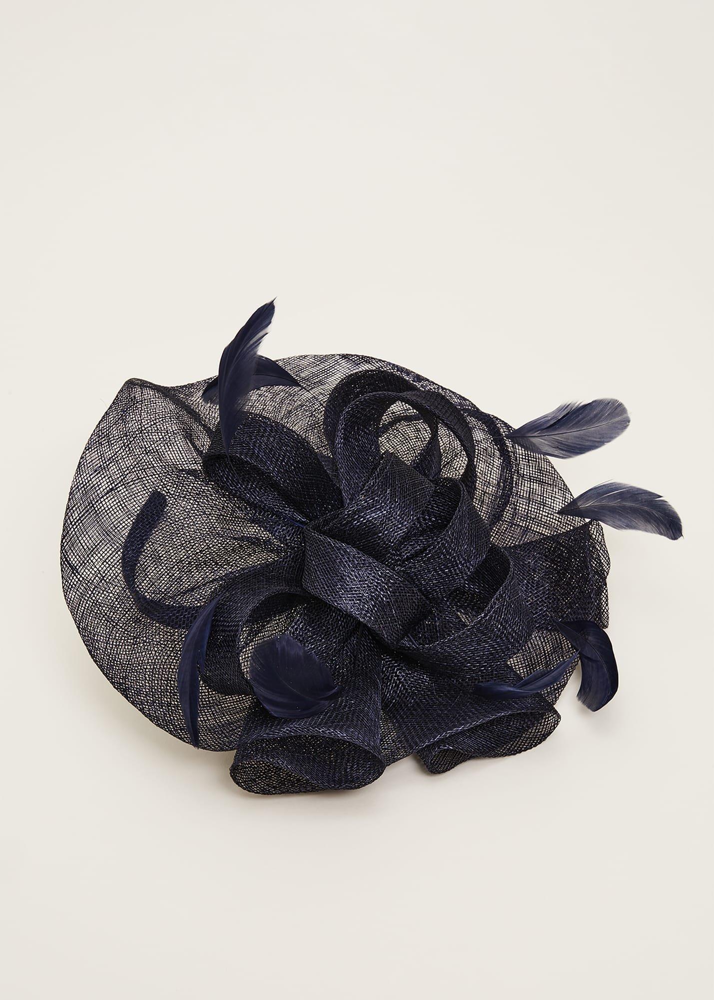 Navy Oversized Fascinator