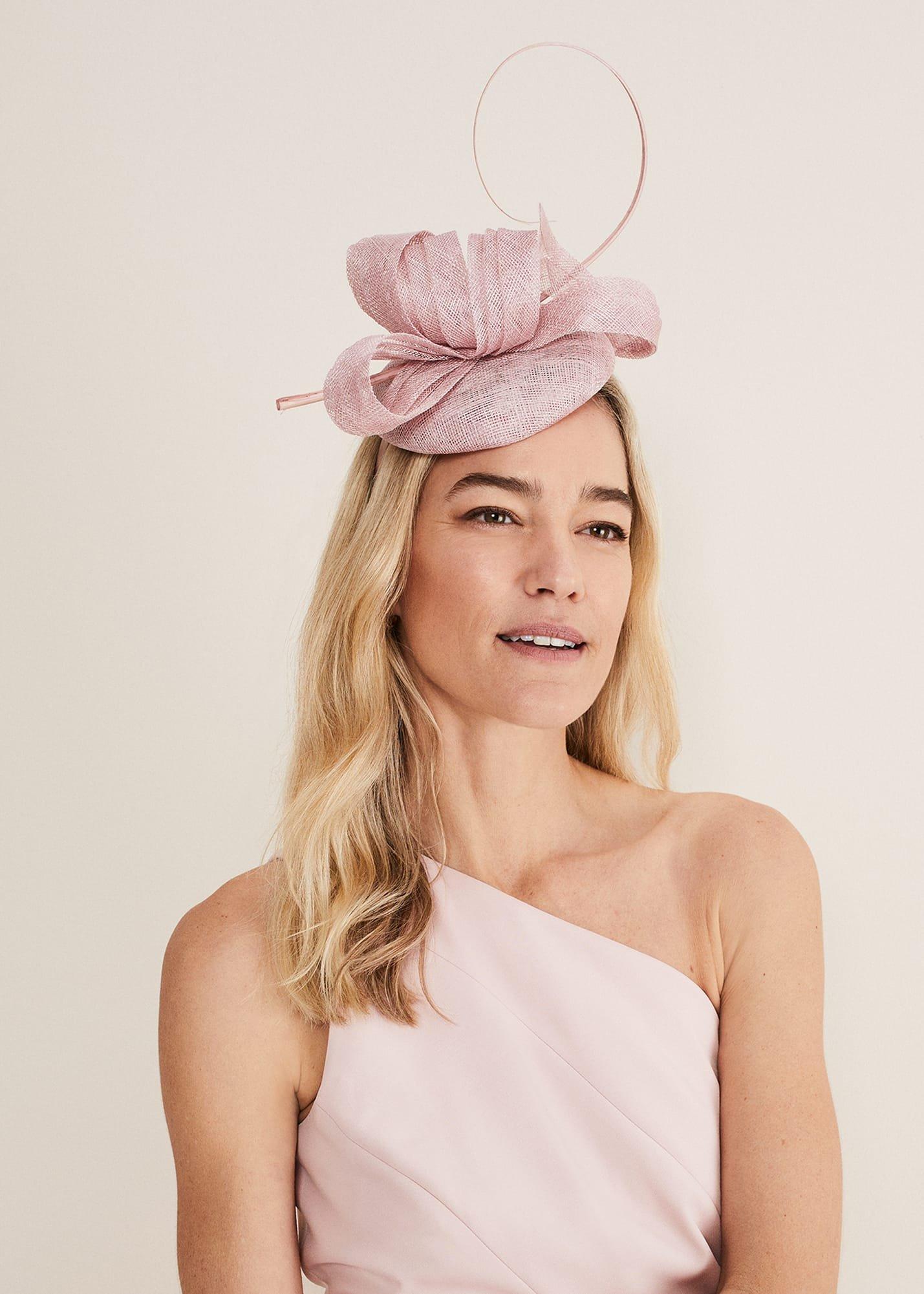 Blush Pink Pillbox Fascinator