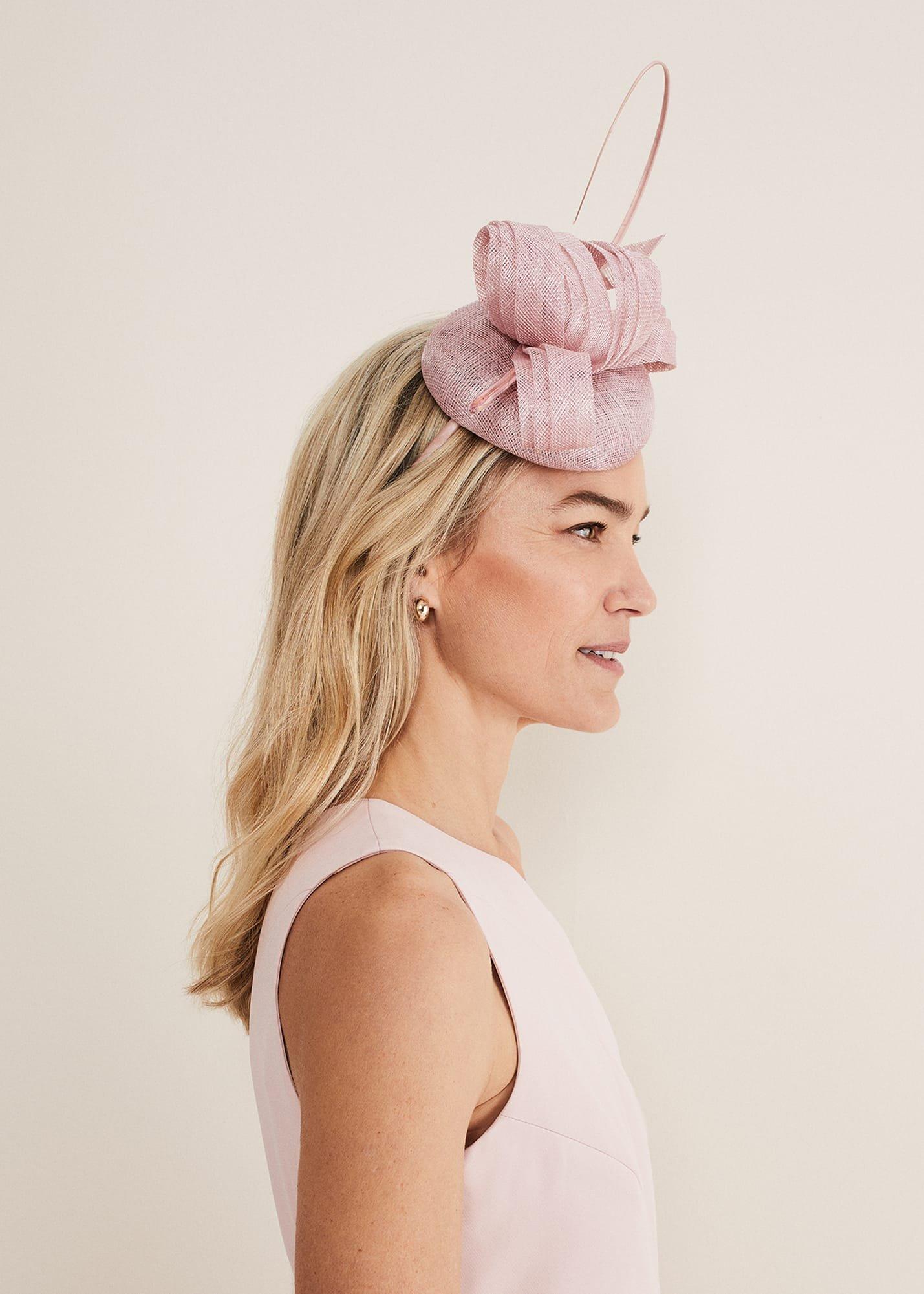 Blush Pink Pillbox Fascinator