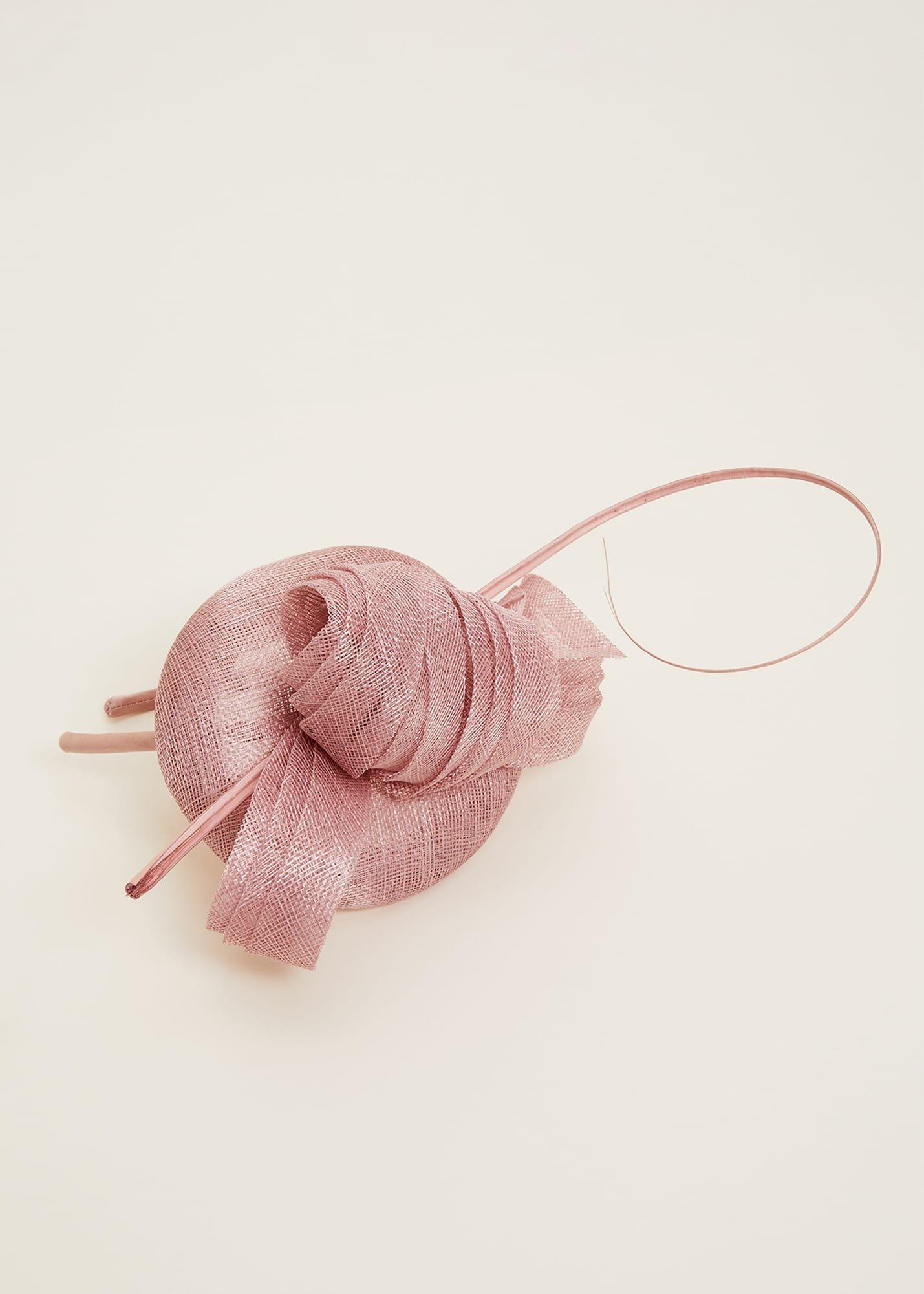 Blush Pink Pillbox Fascinator