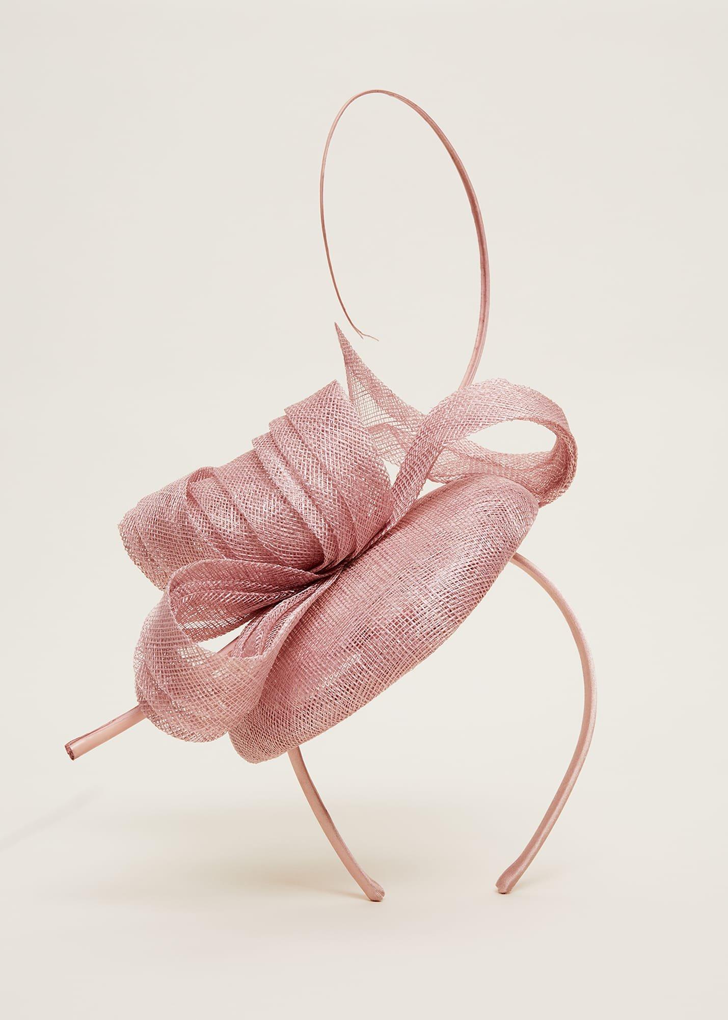 Blush Pink Pillbox Fascinator