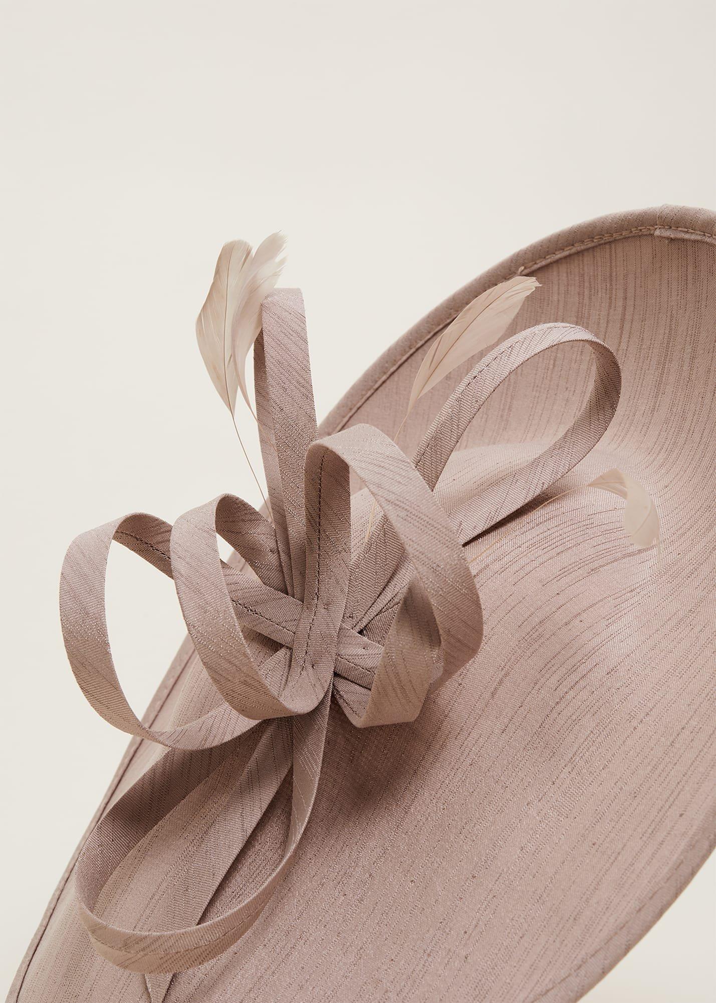 Shantung Bow Disc Fascinator