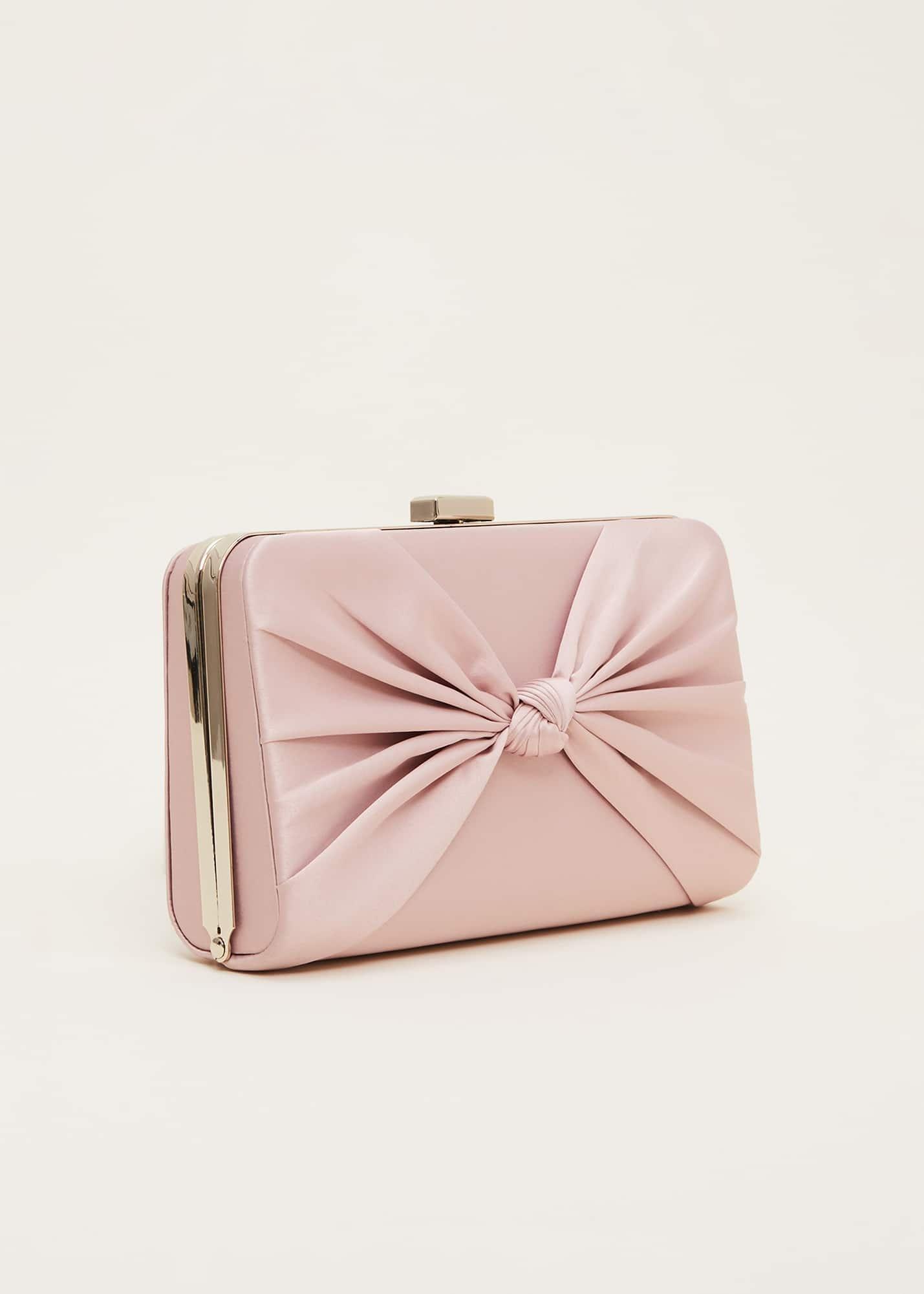 Light Pink Satin Clutch Box