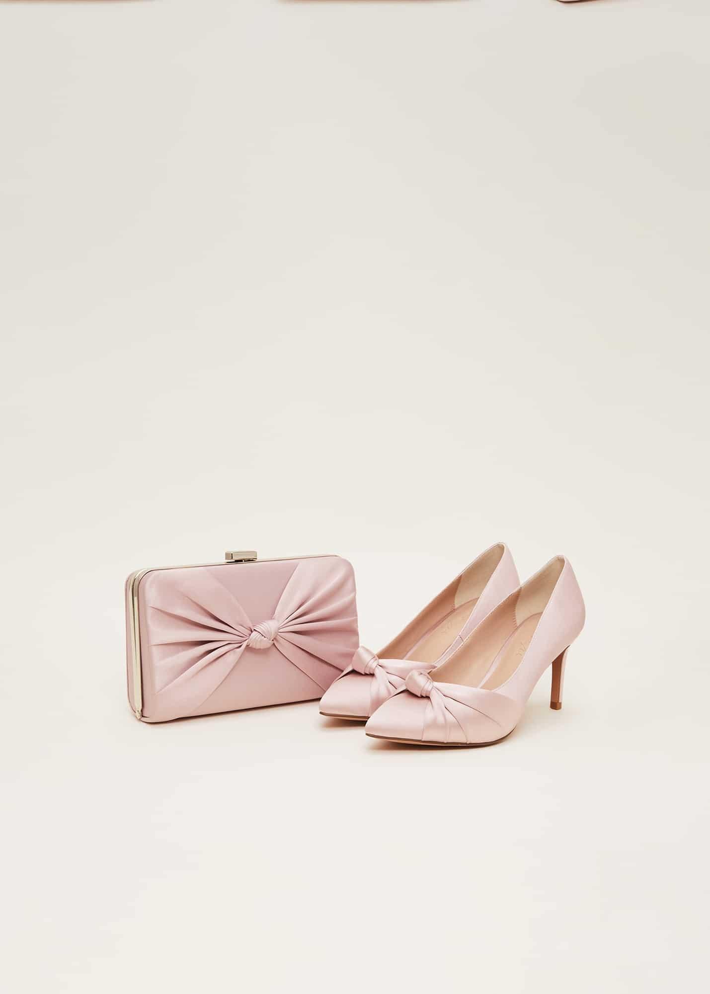 Light Pink Satin Clutch Box