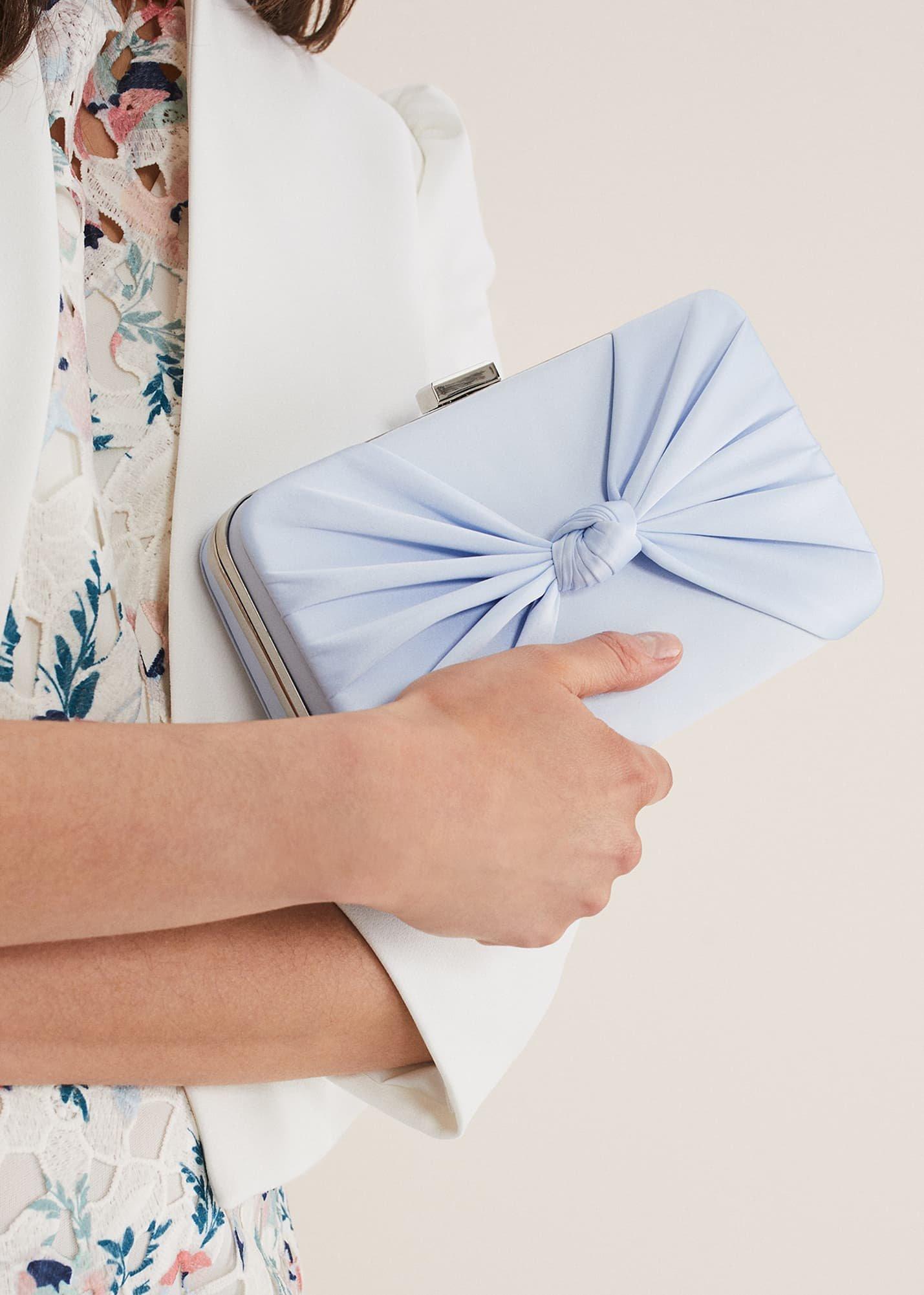 Light Blue Satin Clutch Box