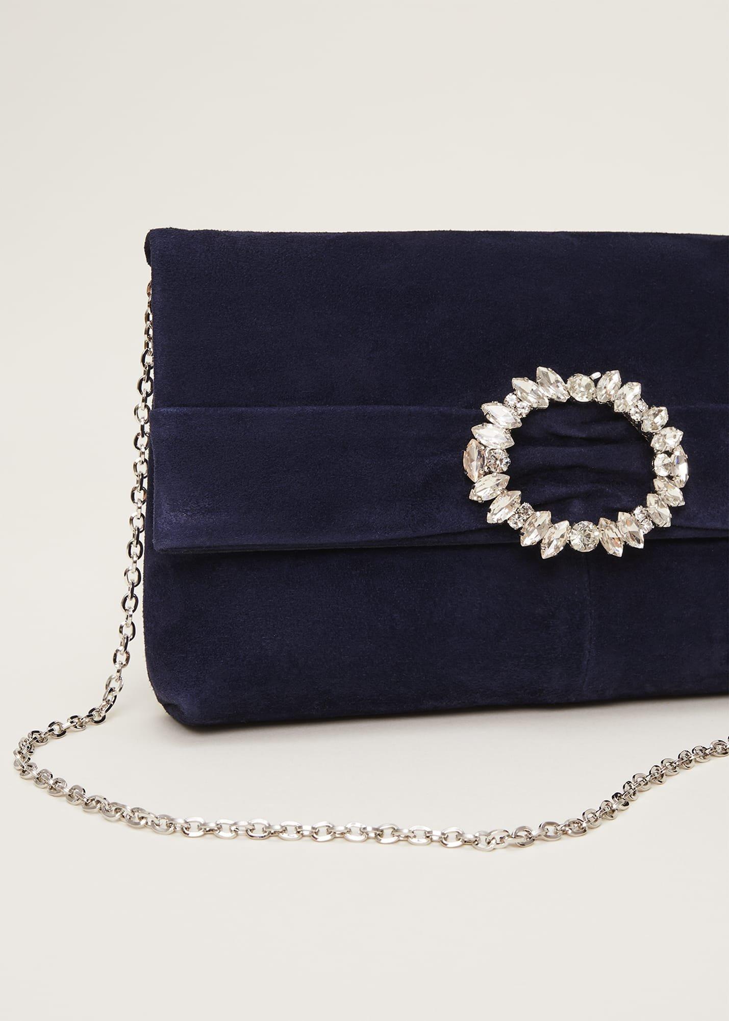 Embellished Slim Clutch Bag