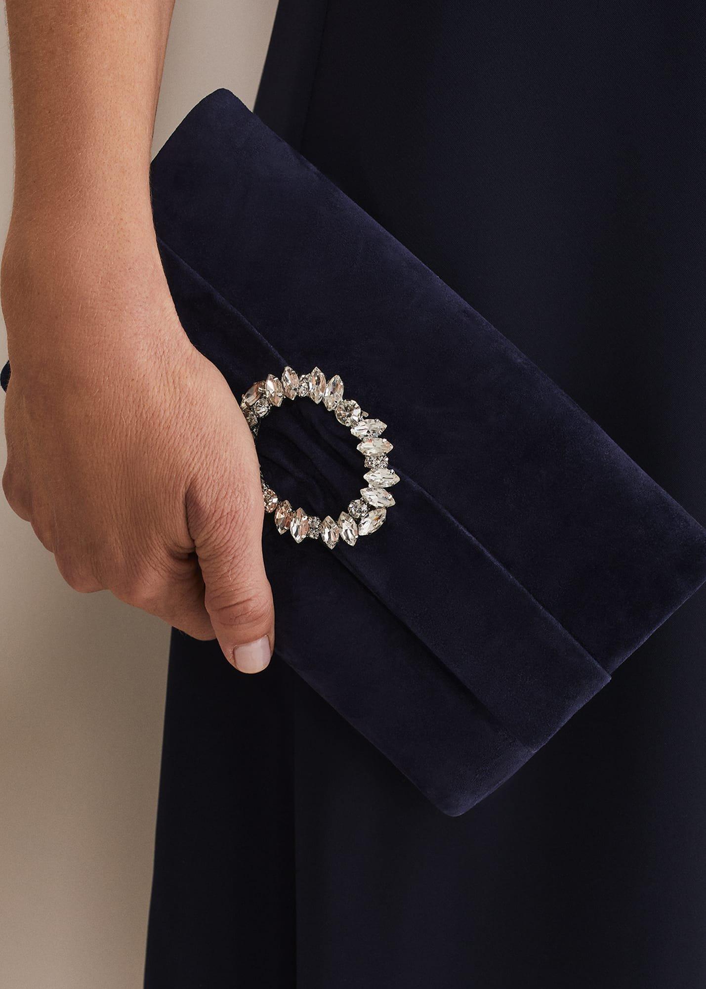 Embellished Slim Clutch Bag