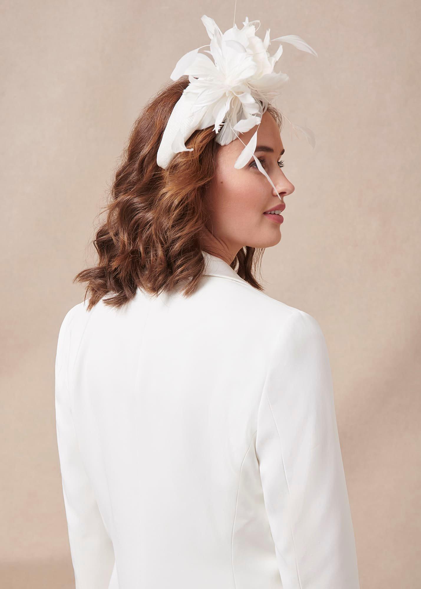 Ivory Feather Headband