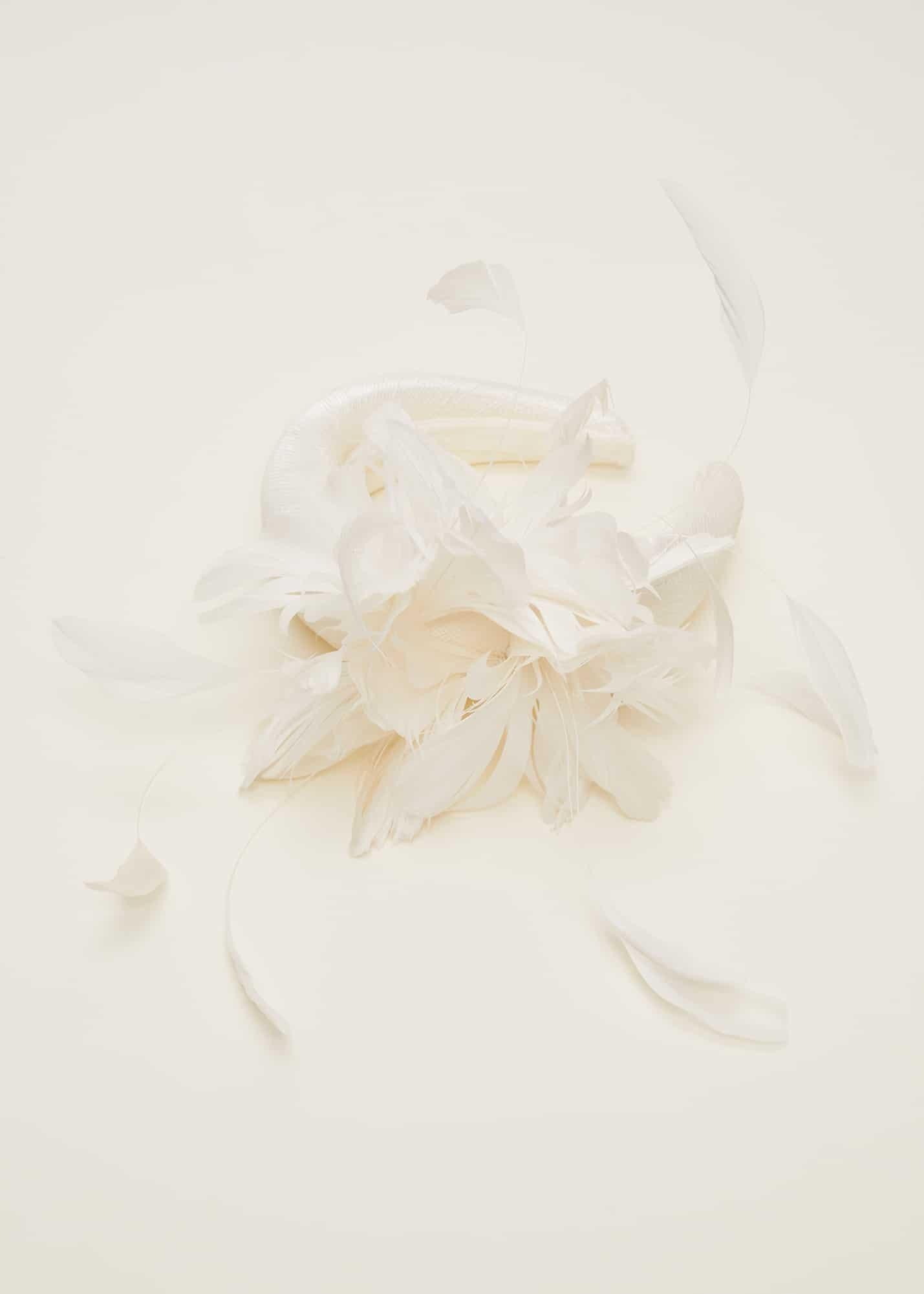 Ivory Feather Headband