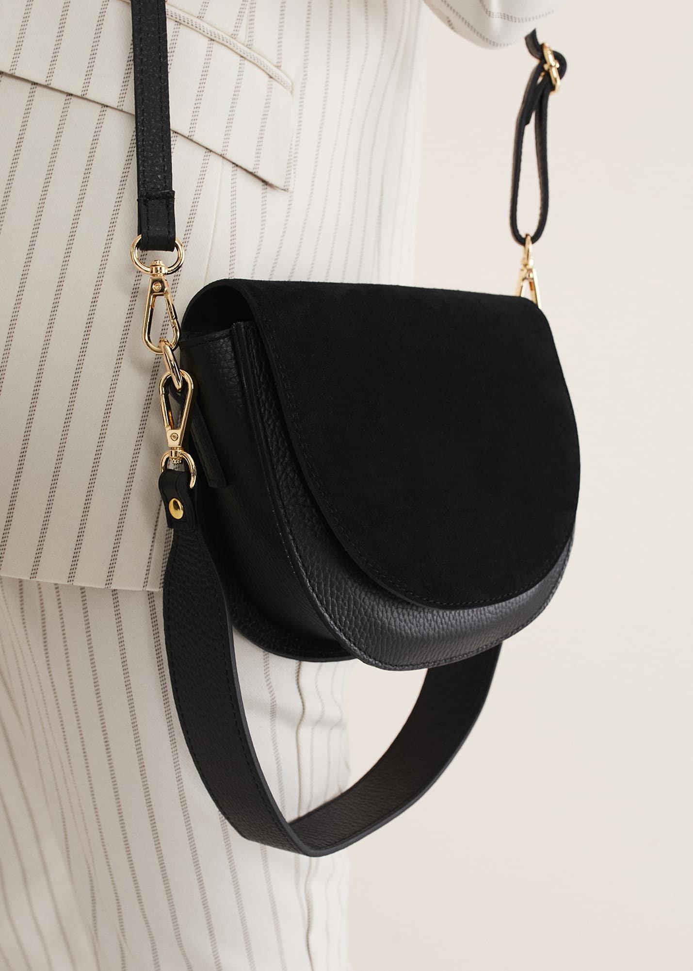 Suede Cross Body Bag
