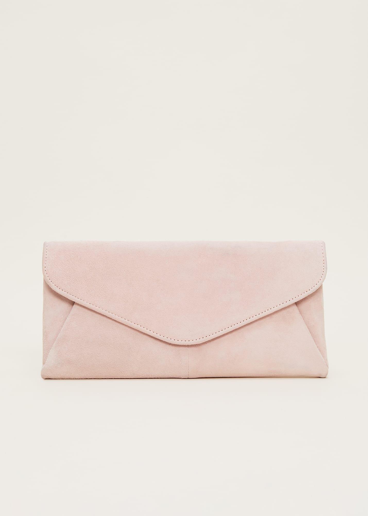 Wendie Suede Clutch Bag