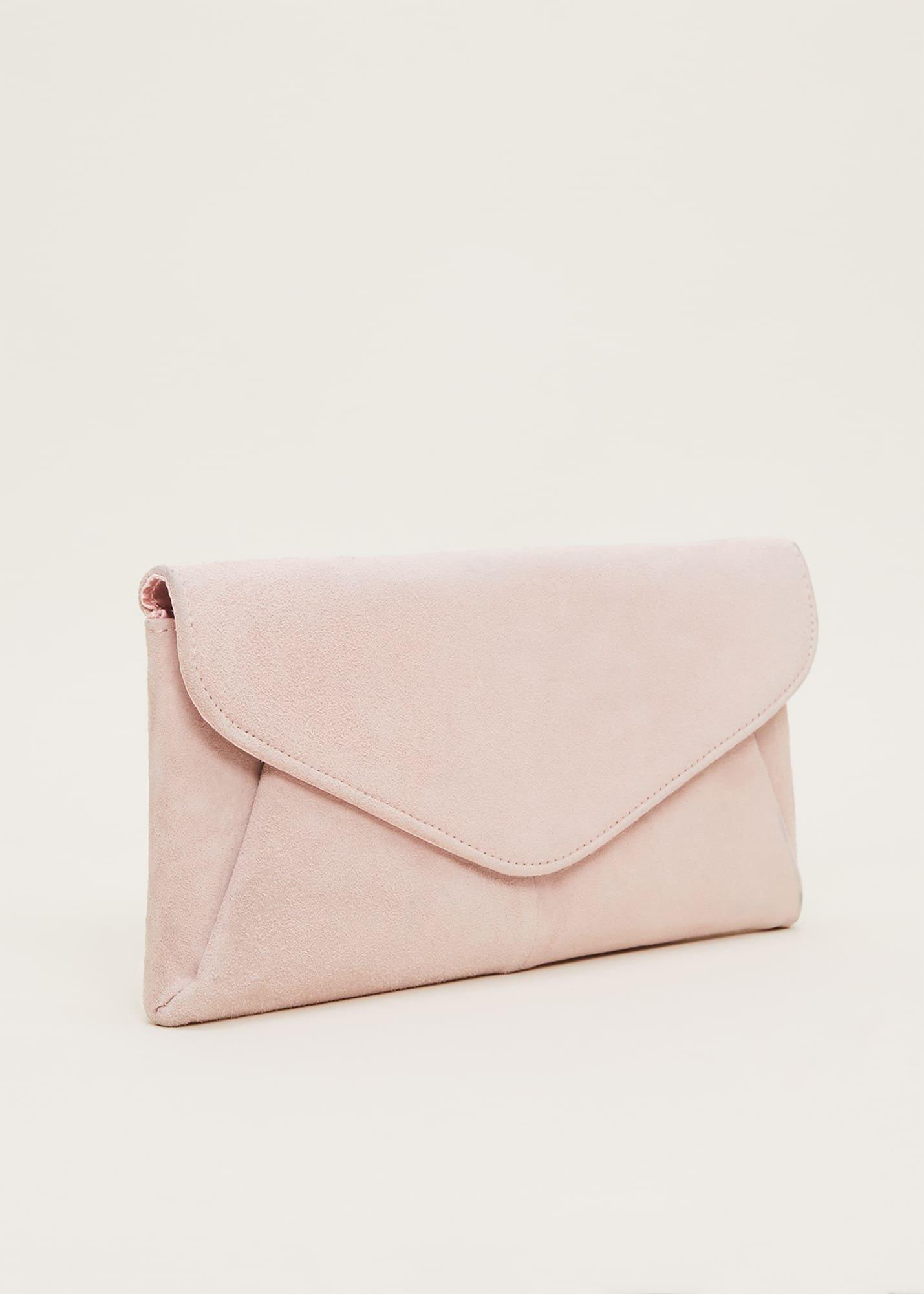 Wendie Suede Clutch Bag