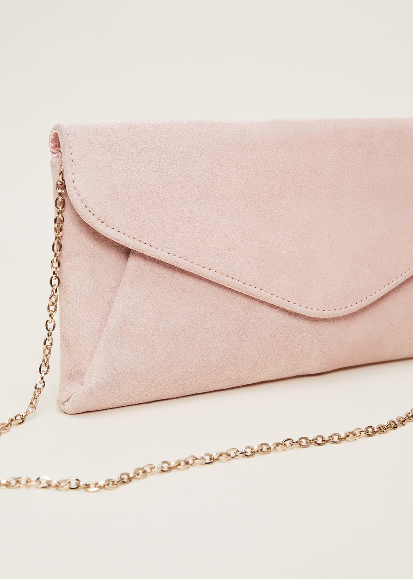 Wendie Suede Clutch Bag